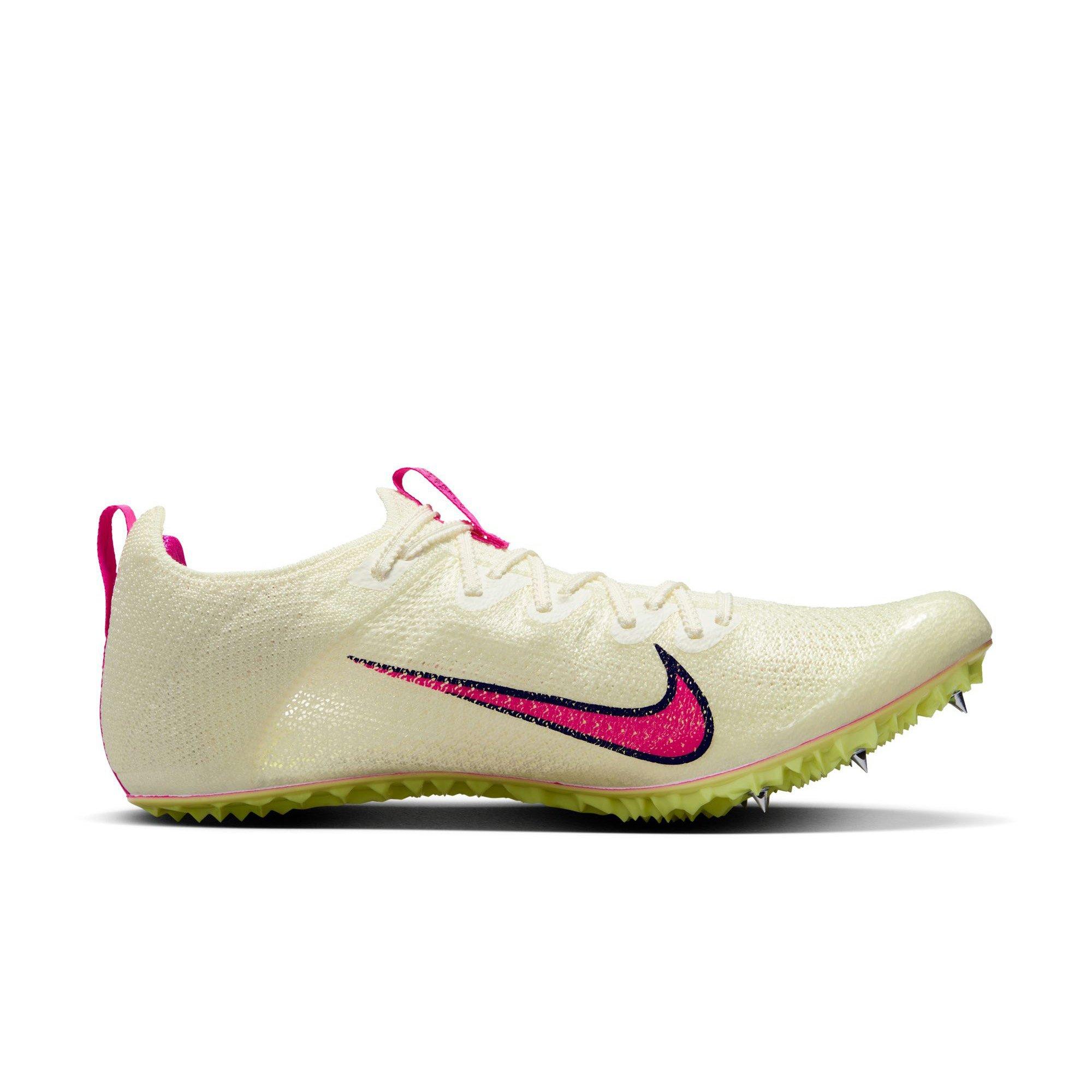 Nike Zoom Superfly Elite 2 "Sail/Fierce Pink/Lt Lemon Twist/Black" Unisex Track Spike - WHITE/PINK Thumbnail View 2