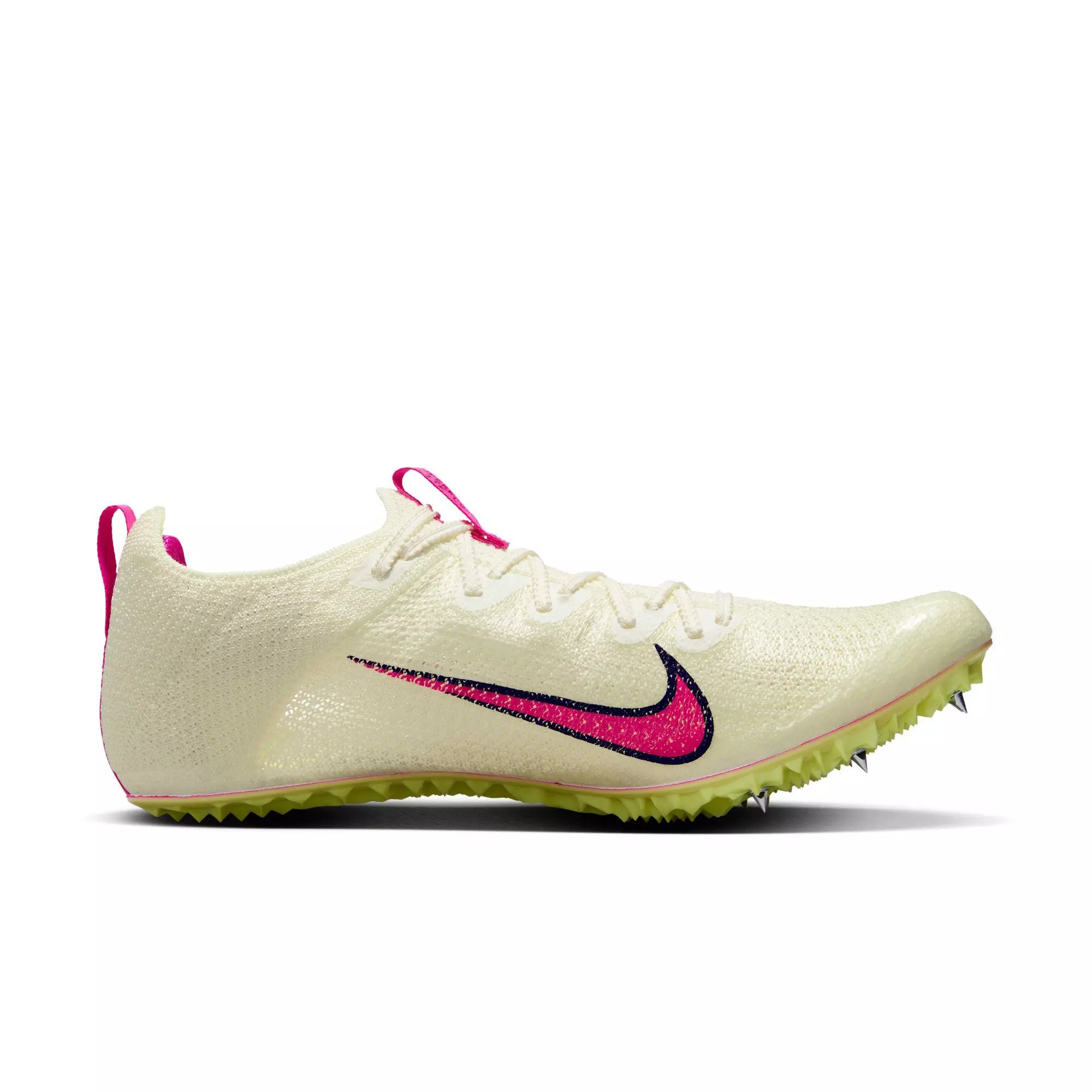 Nike Zoom Superfly Elite 2 "Sail/Fierce Pink/Lt Lemon Twist/Black" Unisex Track Spike - WHITE/PINK
