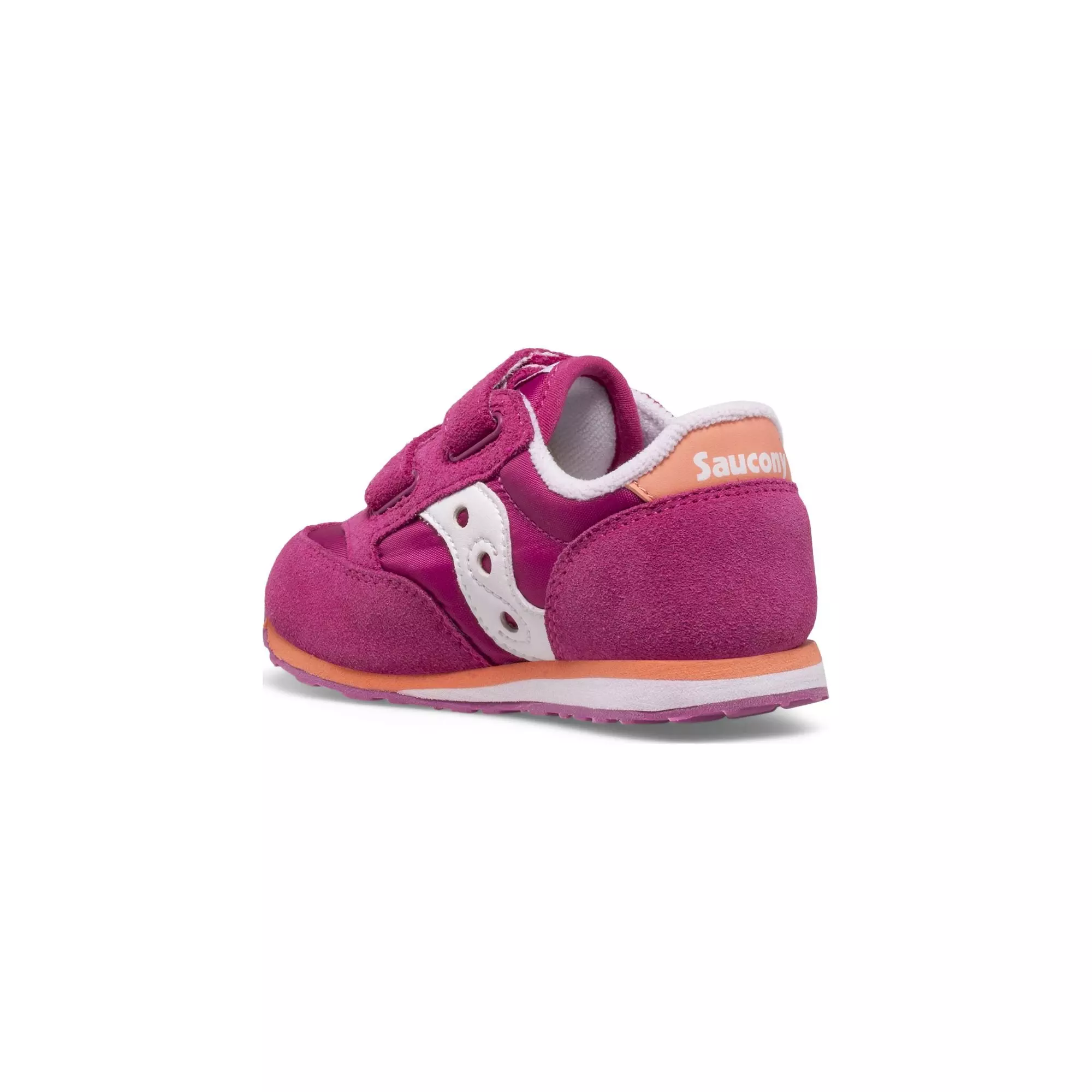 Saucony Jazz Hook and Loop "Fuchsia/Coral/White" Toddler Girls' Shoe - PINK