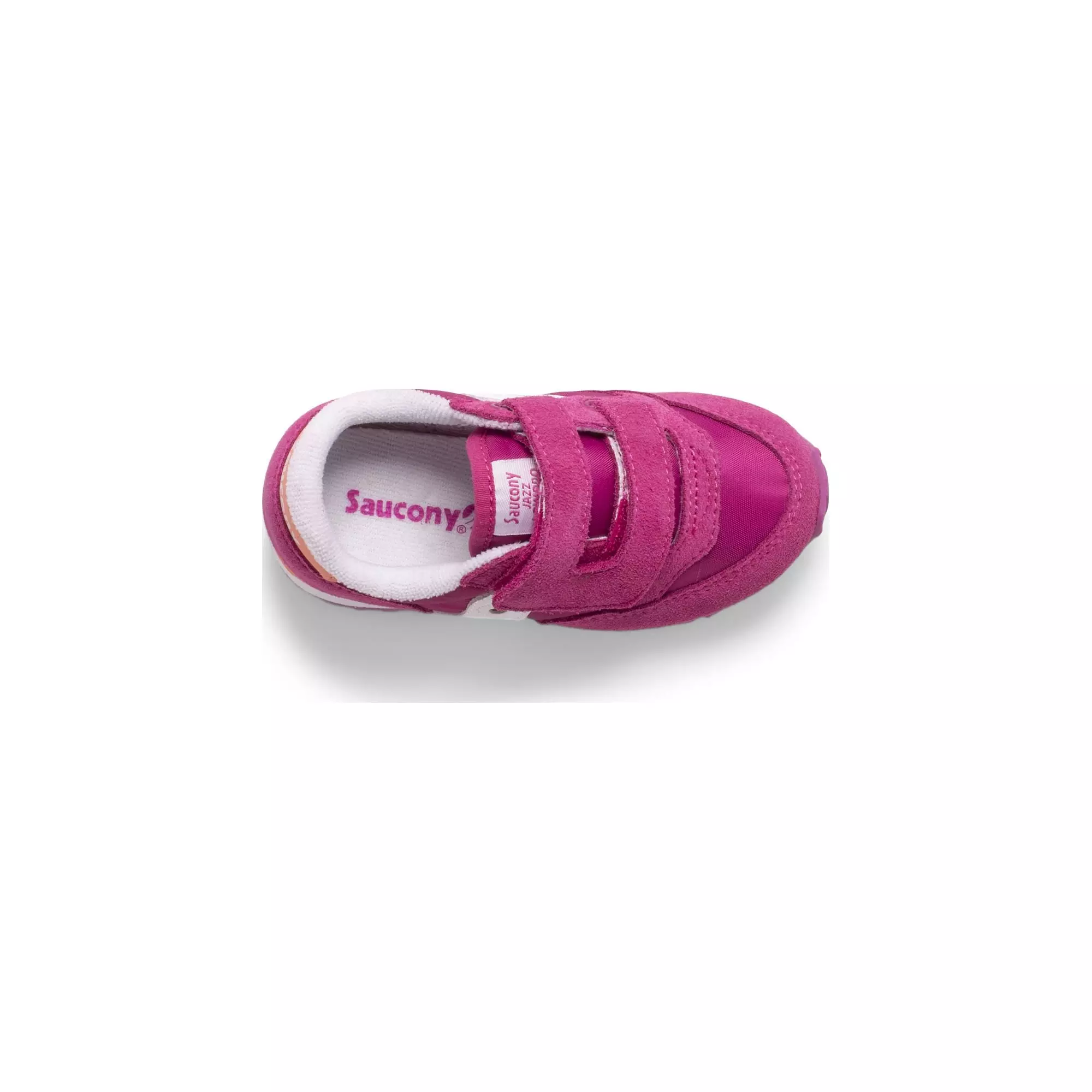 Saucony Jazz Hook and Loop "Fuchsia/Coral/White" Toddler Girls' Shoe - PINK
