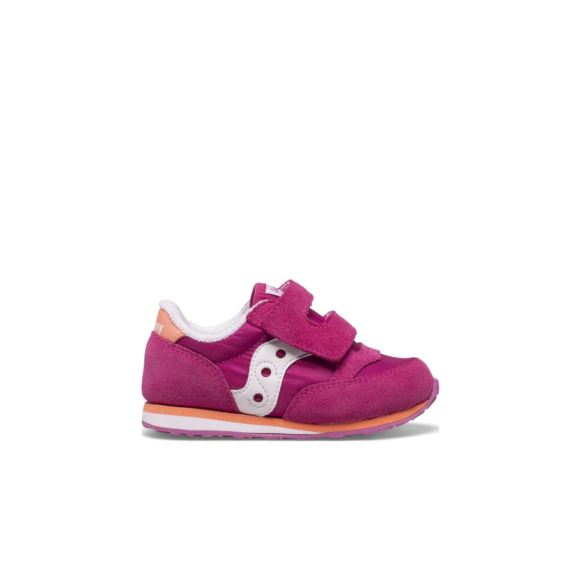 Saucony Jazz Hook and Loop "Fuchsia/Coral/White" Toddler Girls' Shoe - PINK Thumbnail View 1