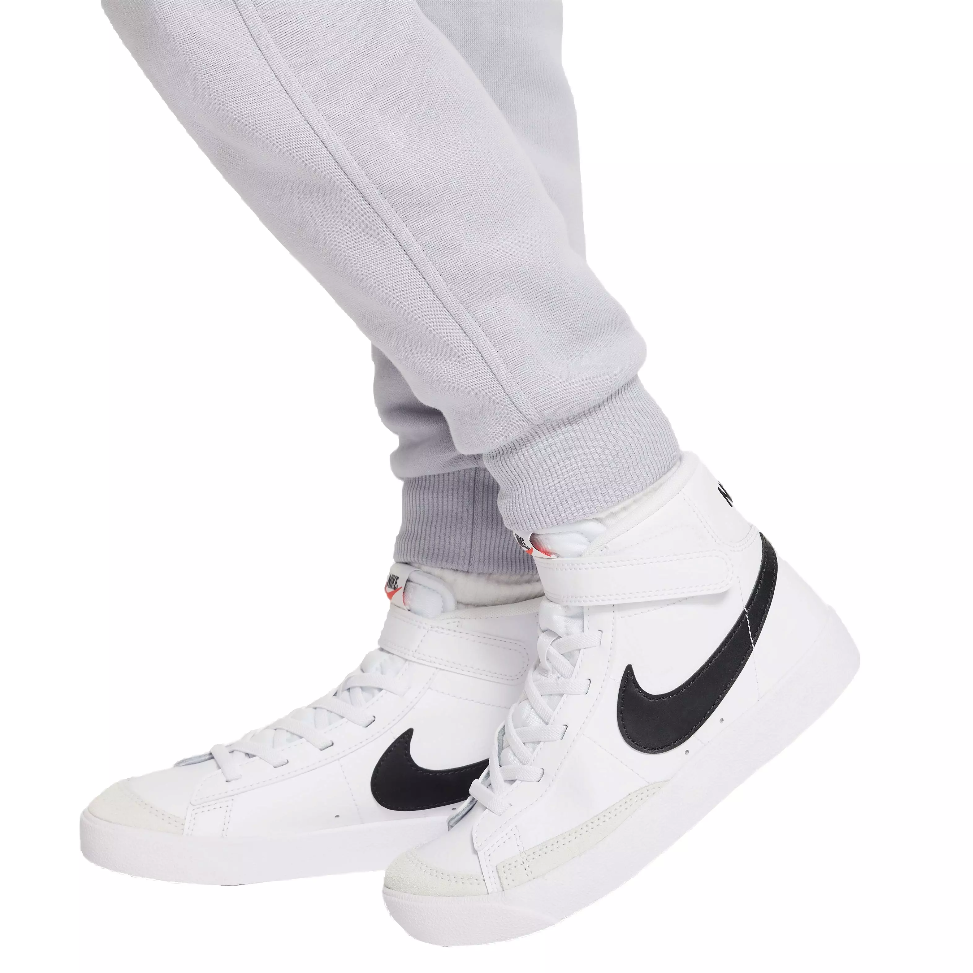 Nike Big Boys' Sportswear Swoosh High-Rise Gel Joggers - GREY
