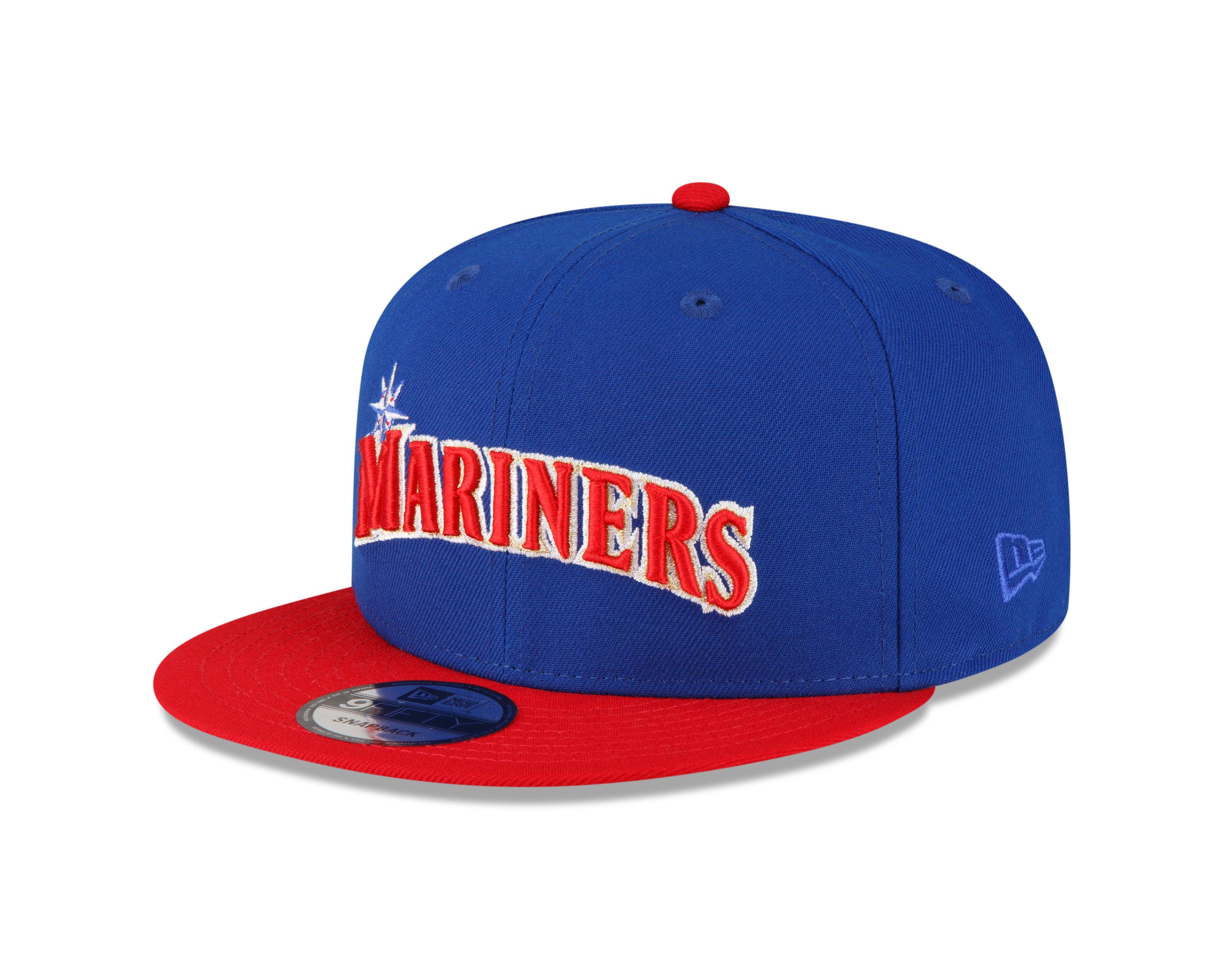 New Era Seattle Mariners 9FIFTY 30th Anniversary Snapback Hat-Light Royal/Scarlet - ROYAL