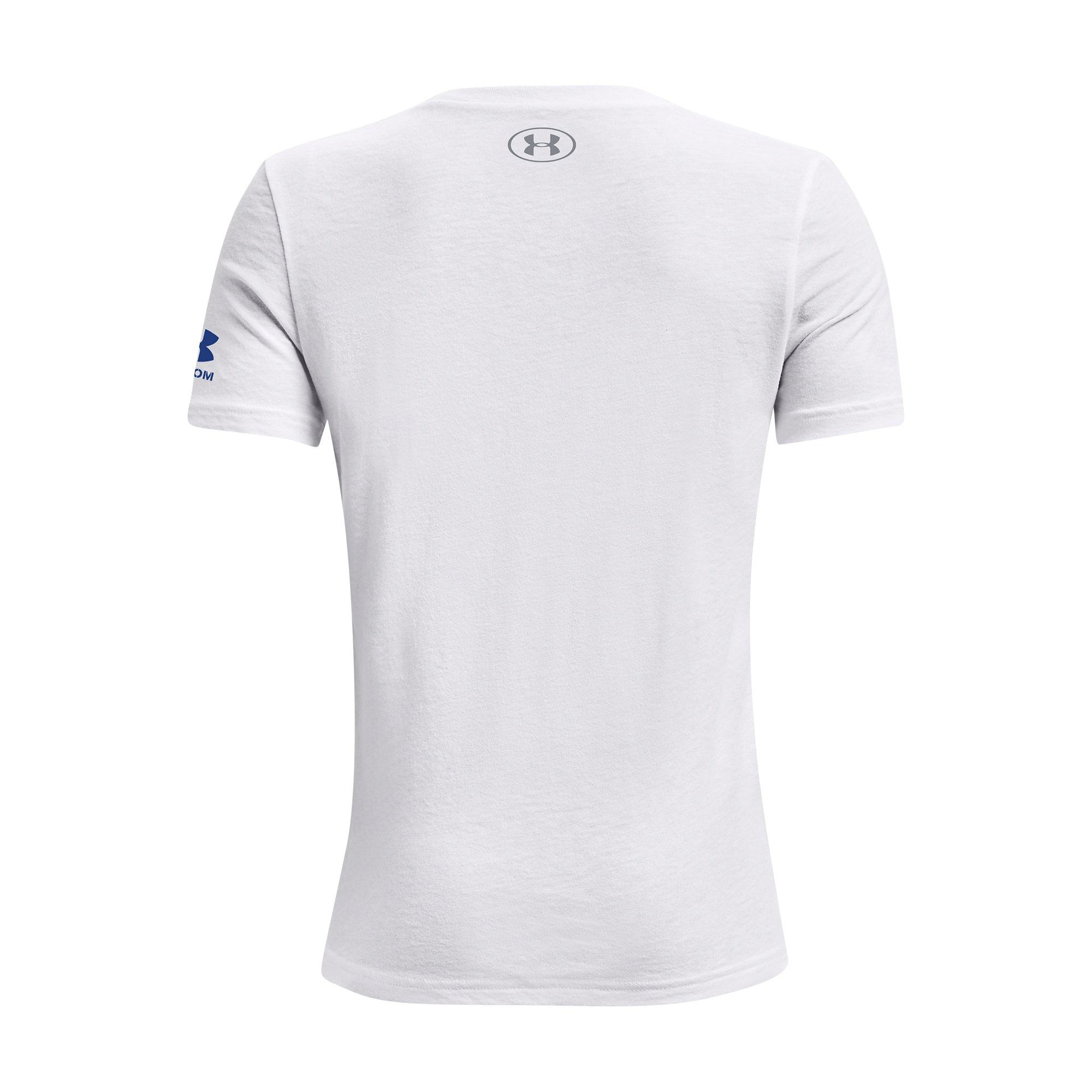 Under Armour Big Boys' Baseball USA Tee-White - WHITE Thumbnail View 2