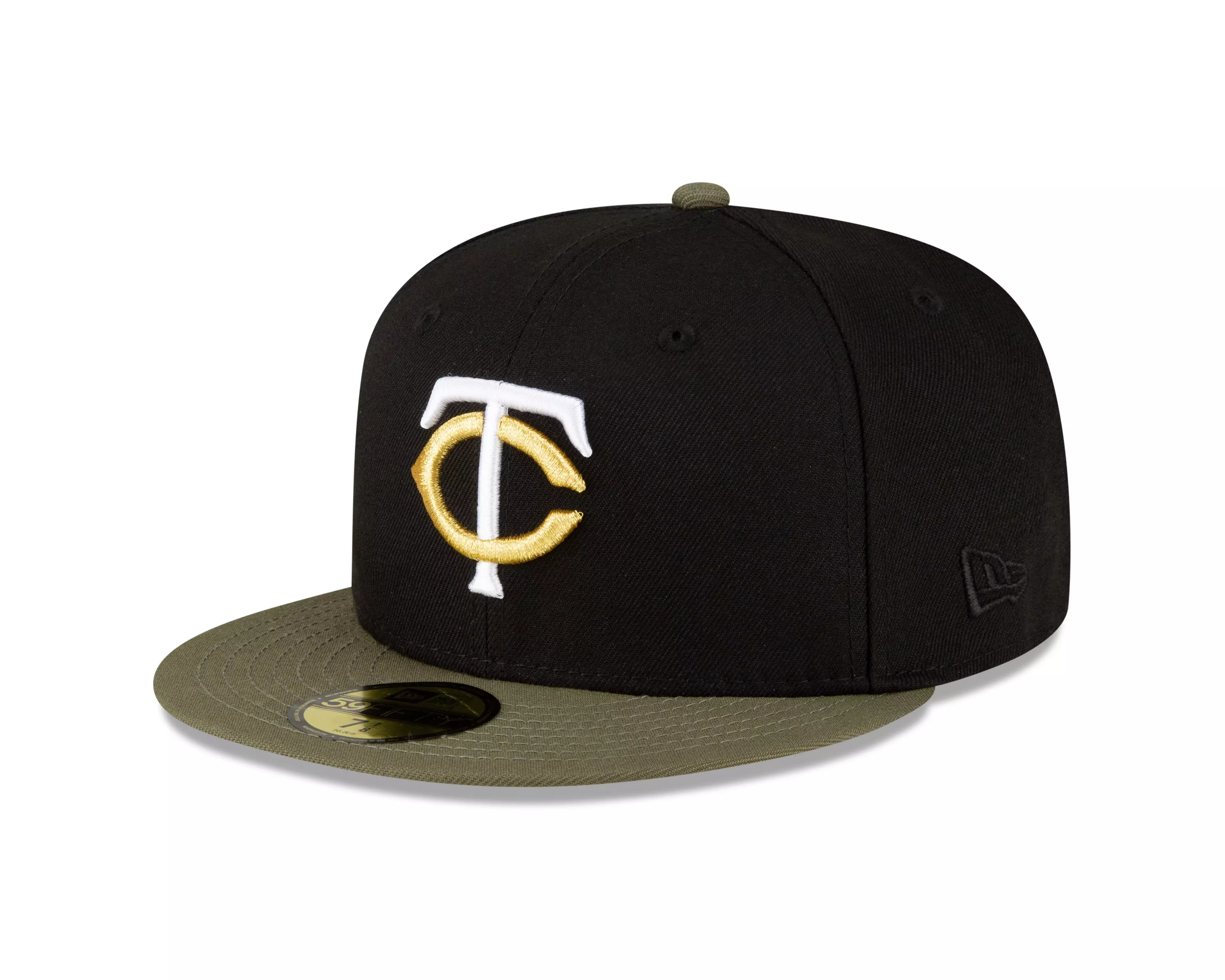 New Era Minnesota Twins 59FIFTY 2014 All Star Game Fitted Hat-Olive - BLACK/GREEN