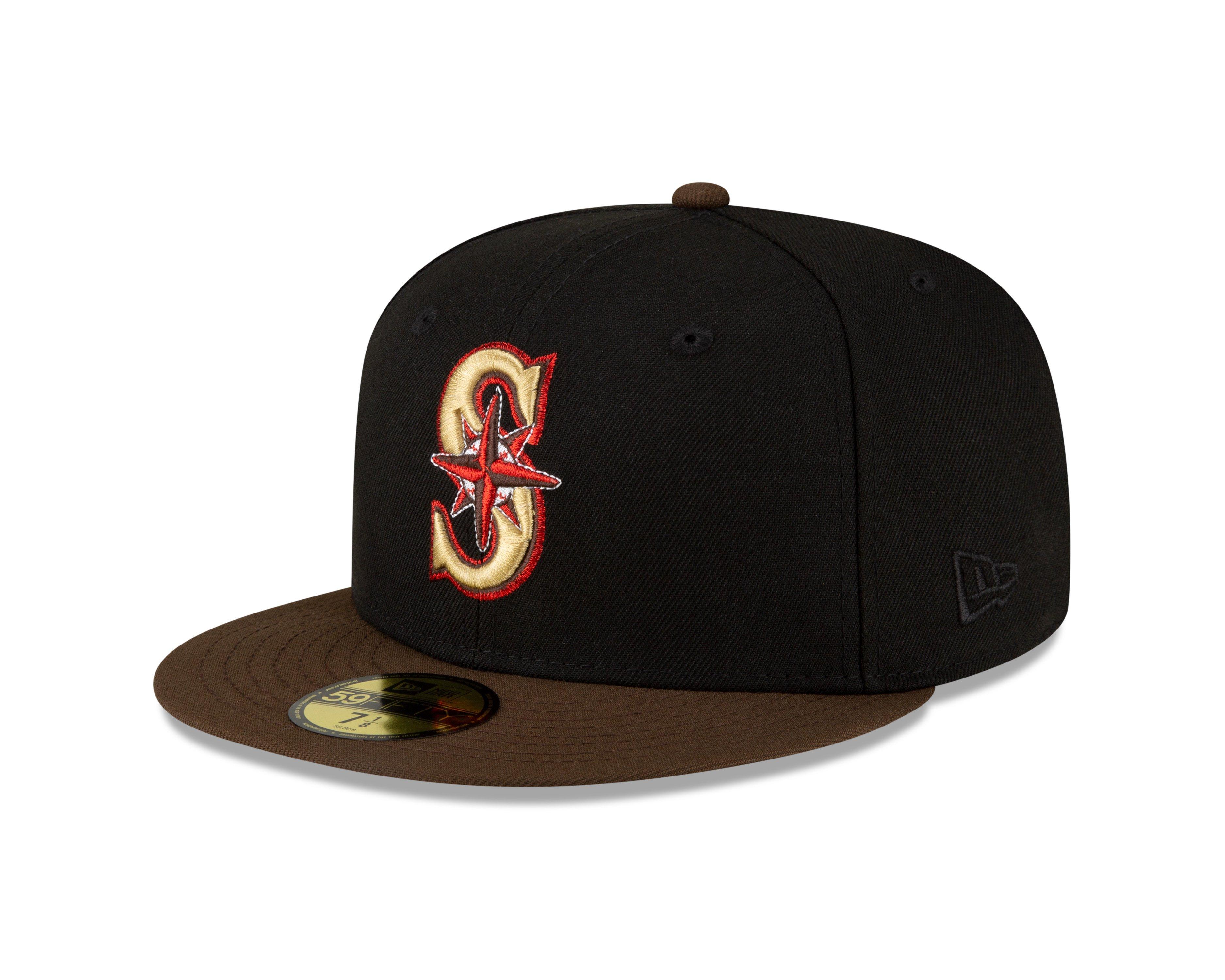 Seattle Mariners New Era Jersey 59FIFTY Fitted Hat - Black