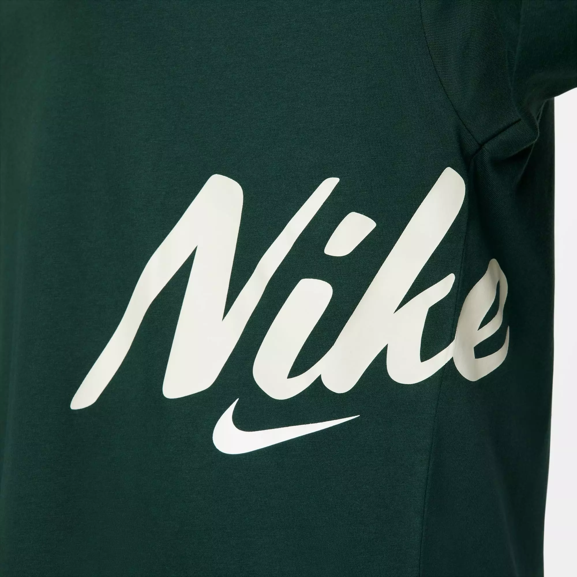 Nike Women's Sportswear Essentials Oversized Bold Long-Sleeve Tee-Green - GREEN