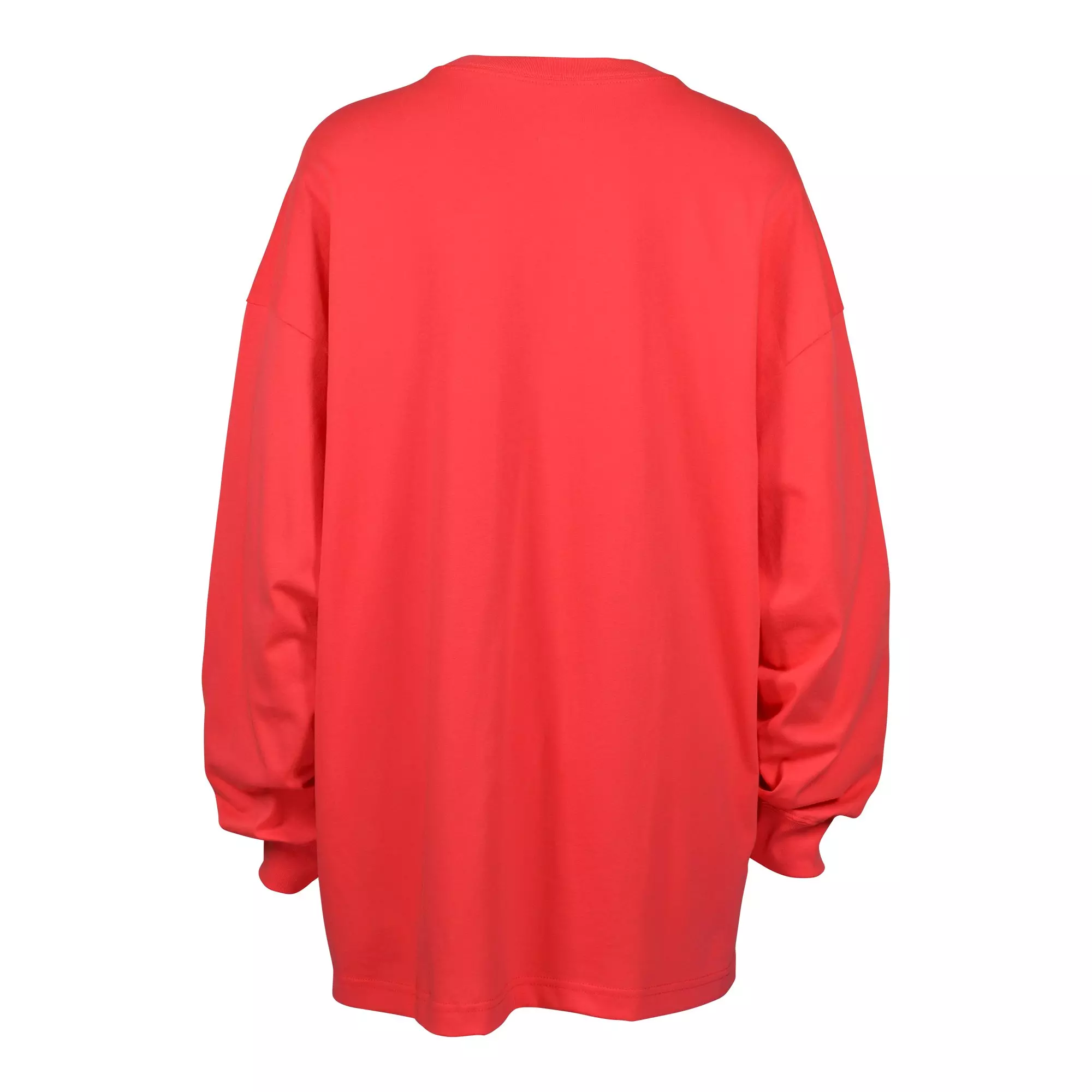Nike Women's Sportswear Essential Oversized Bold Long-Sleeve Tee - RED