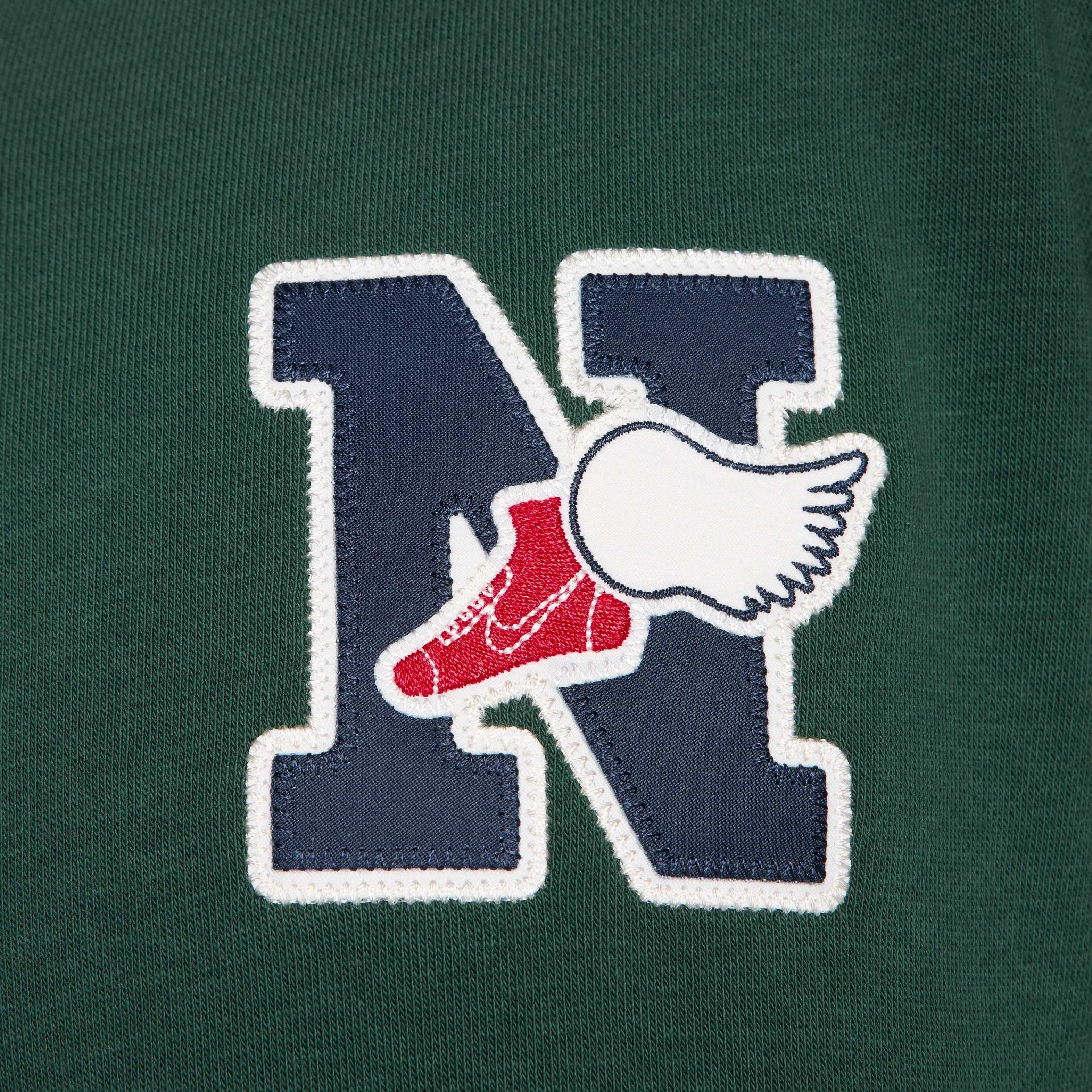 Nike Women's Sportswear Club Exeter '74 Cropped Fleece Jacket - GREEN Thumbnail View 5