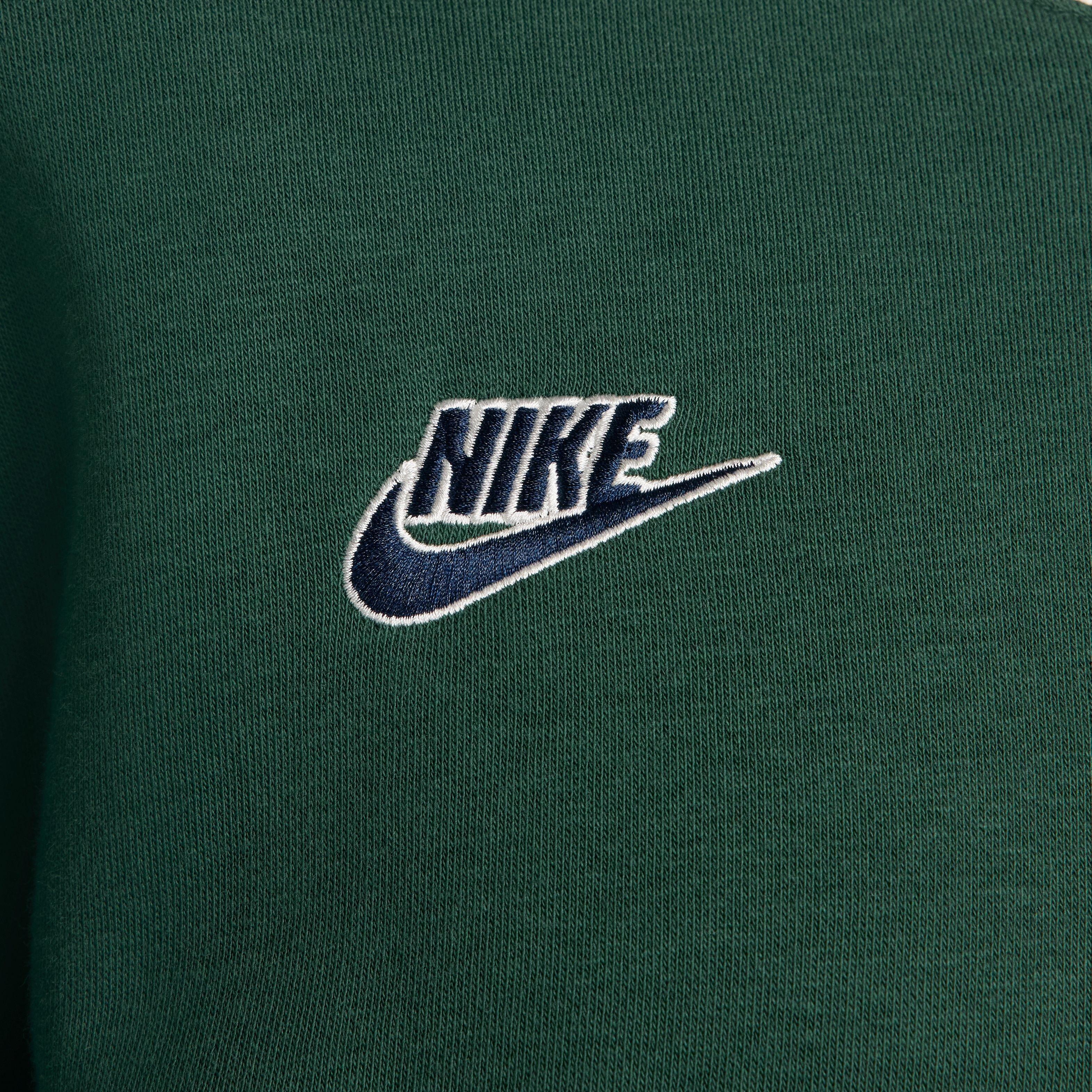 Nike Women's Sportswear Club Exeter '74 Cropped Fleece Jacket - GREEN Thumbnail View 6
