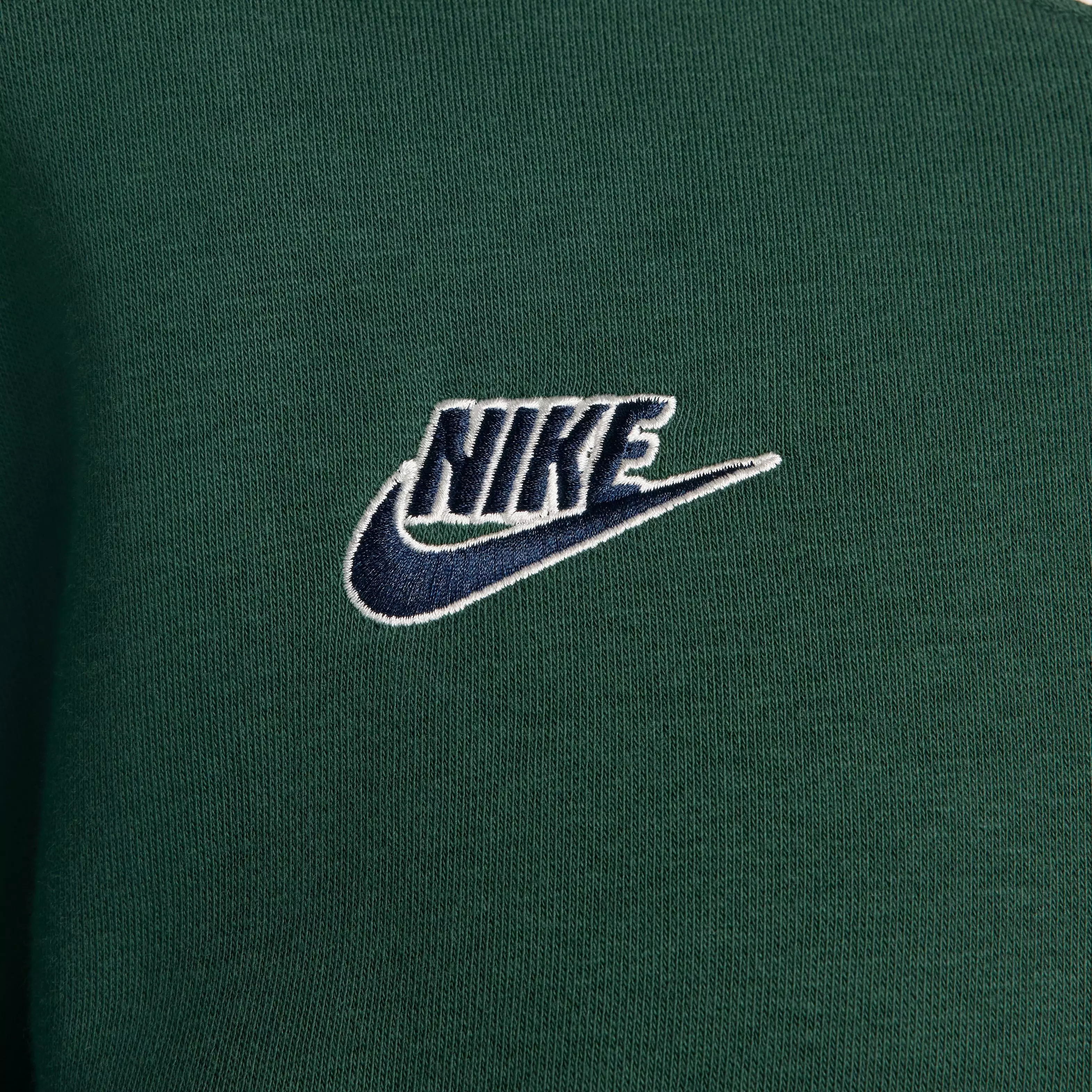 Nike Women's Sportswear Club Exeter '74 Cropped Fleece Jacket - GREEN