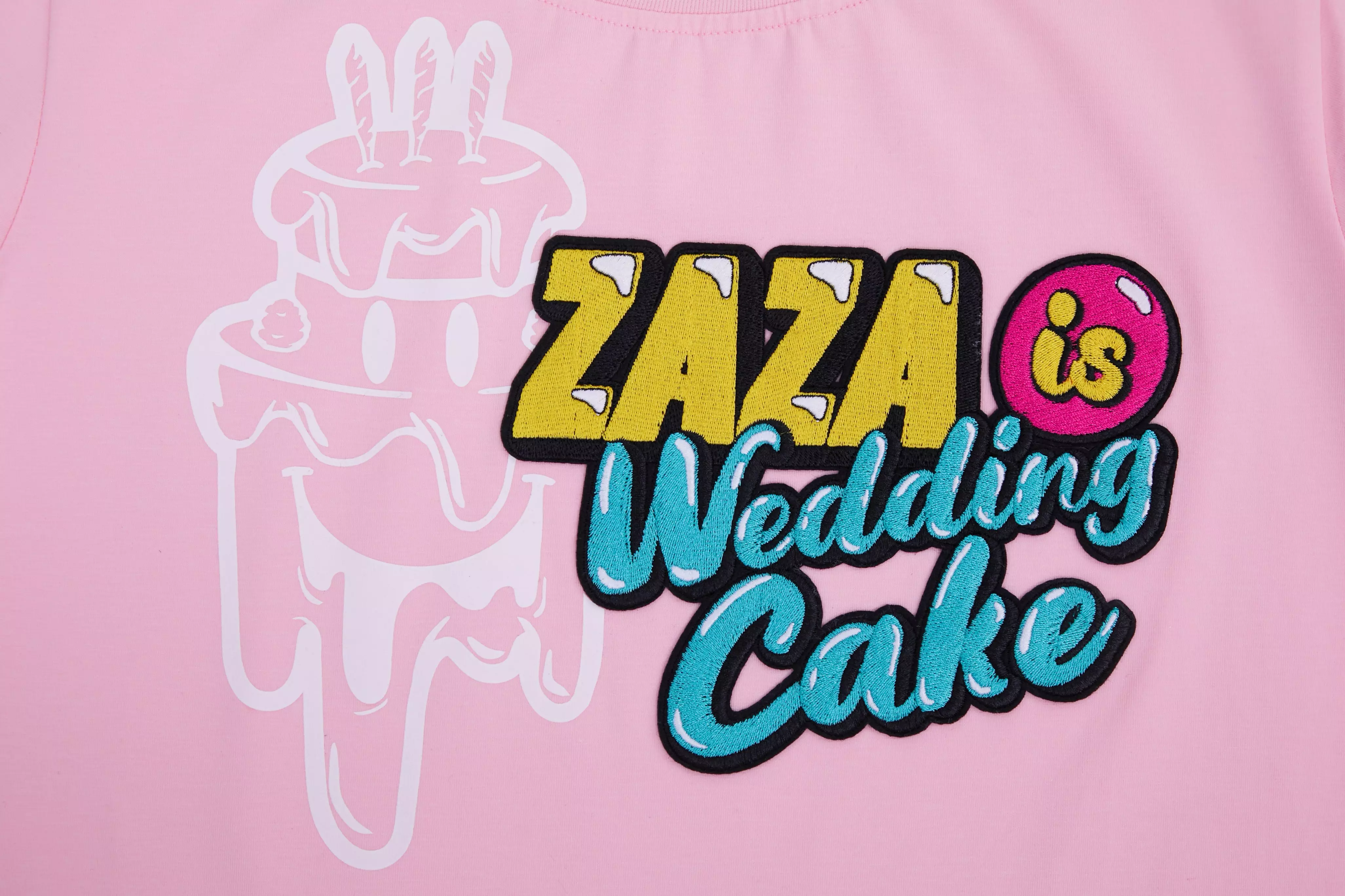 Wedding Cake Women's Zaza Graphic Tee - Pink - PINK