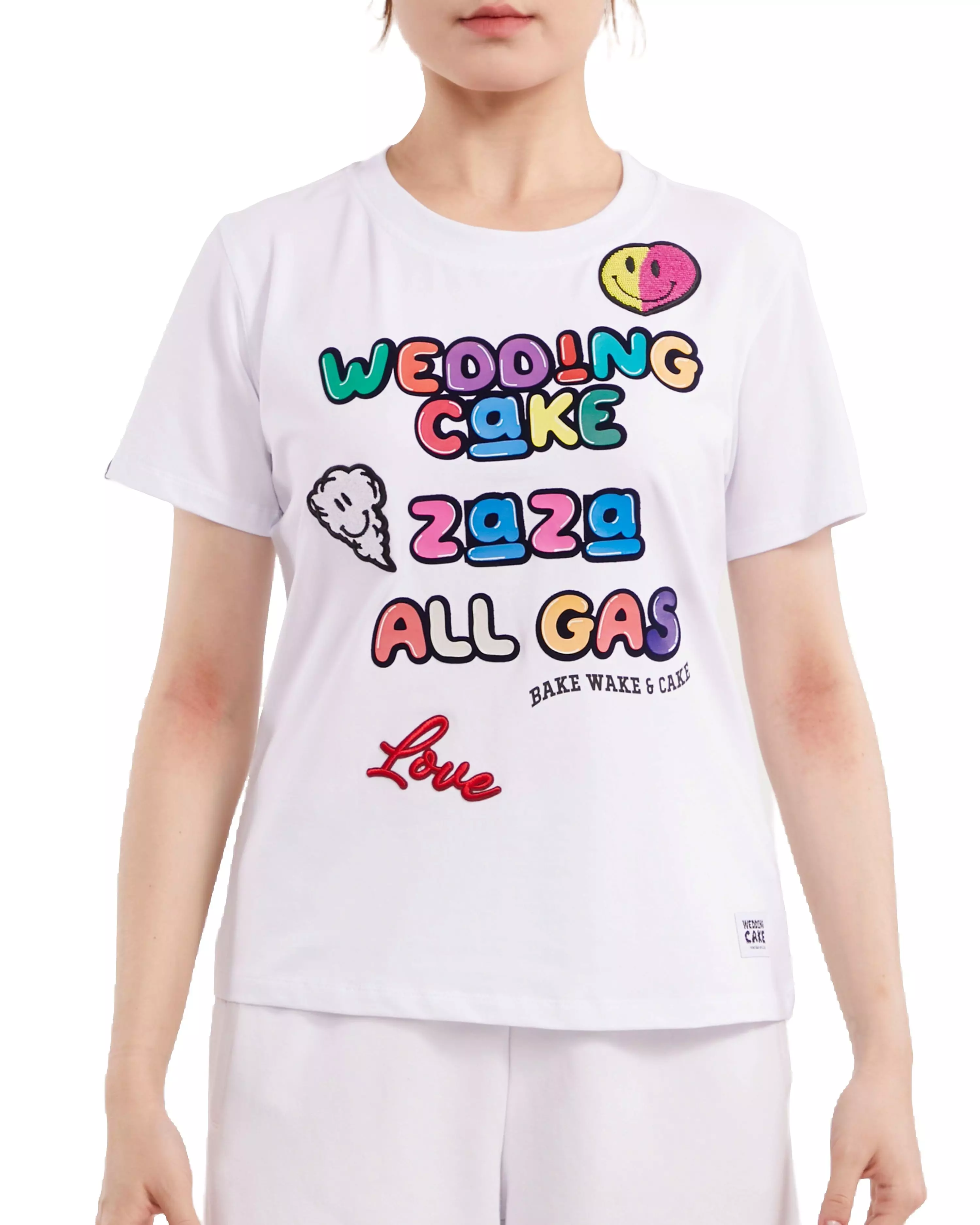 Wedding Cake Men's All Gas Graphic Tee - White - WHITE