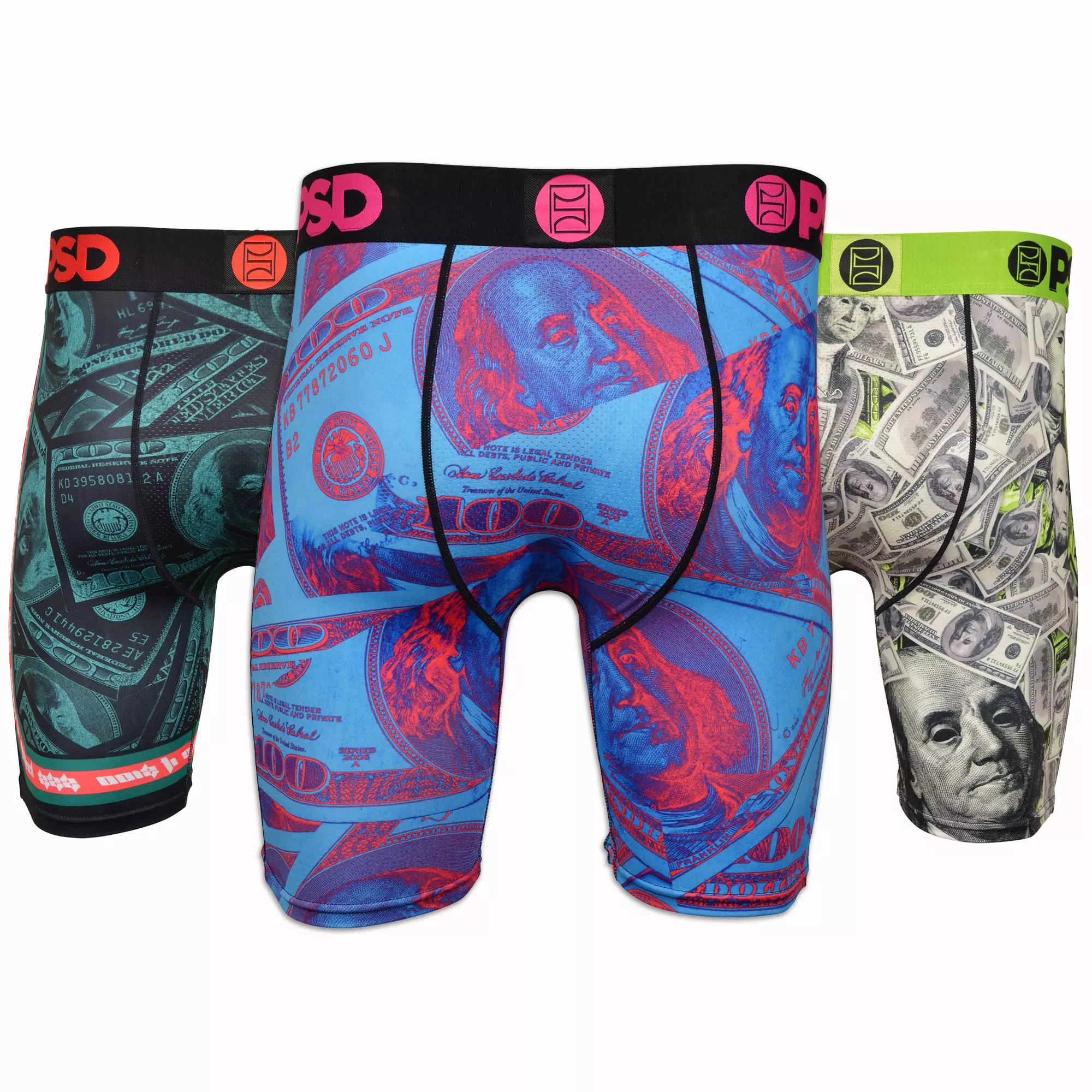 PSD Men's Pop Money Underwear-3PK - MULTI-COLOR