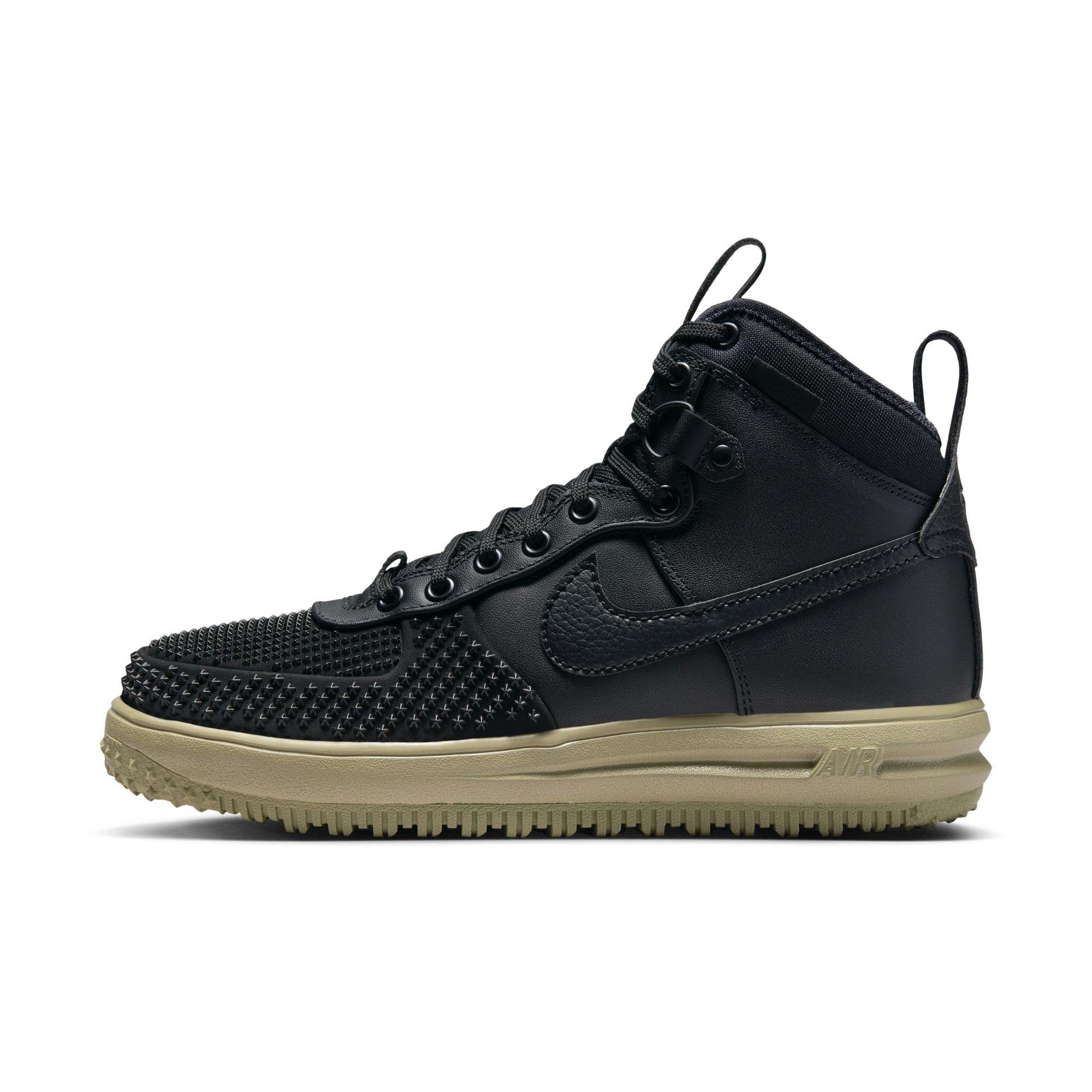 Nike Lunar Force 1 "Black/Neutral Olive" Men's Duckboot - BLACK Thumbnail View 3