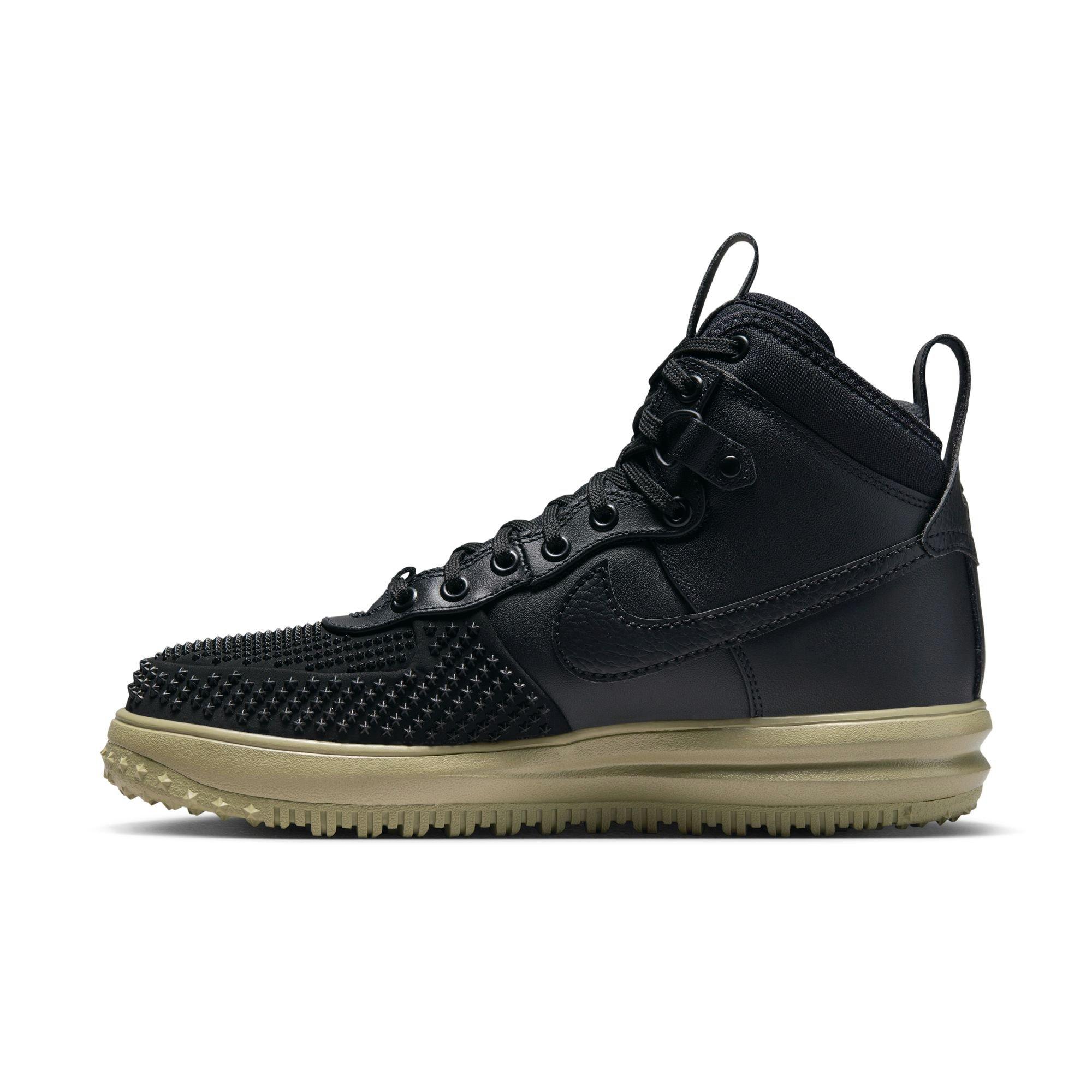 Nike Lunar Force 1 "Black/Neutral Olive" Men's Duckboot - BLACK Thumbnail View 4
