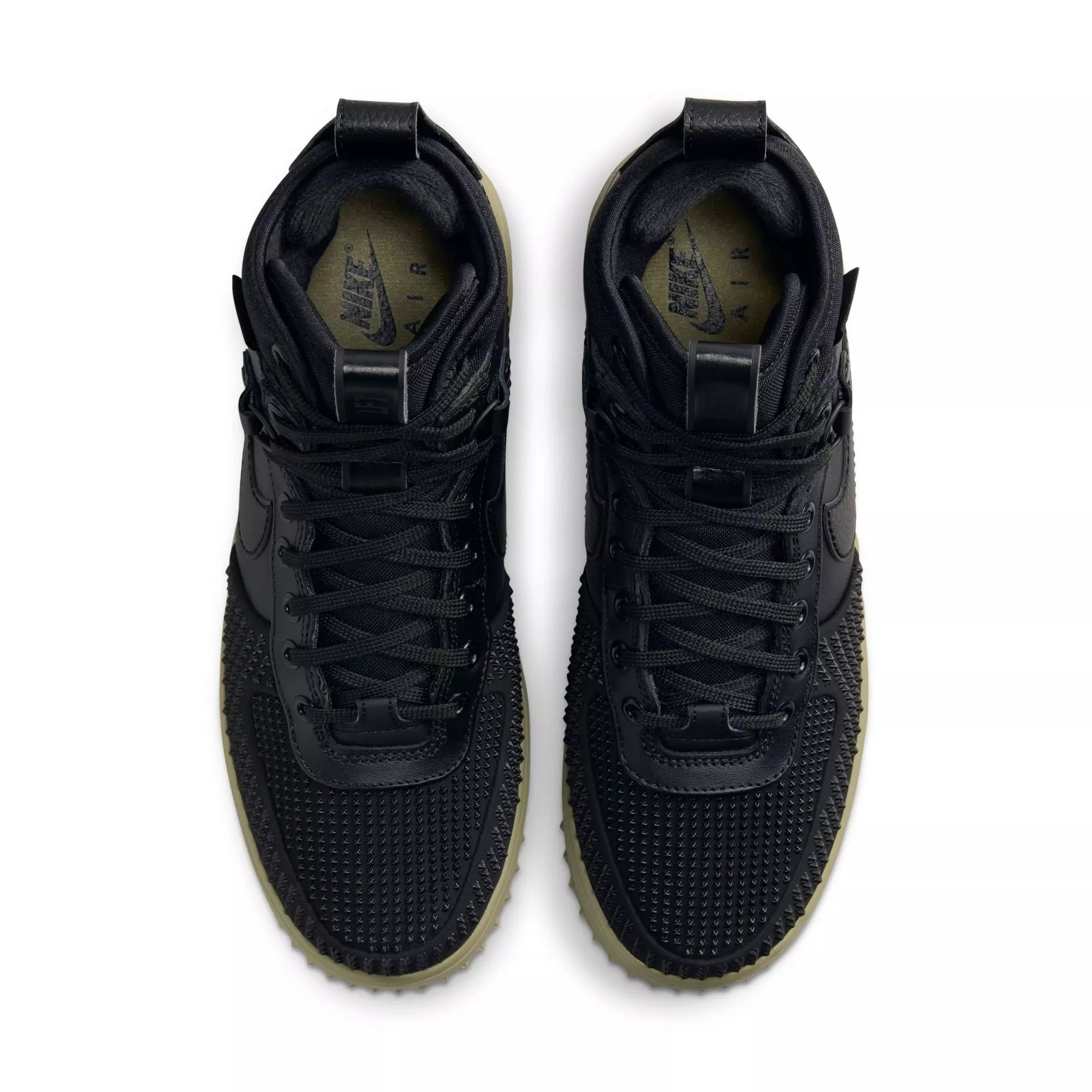 Nike Lunar Force 1 "Black/Neutral Olive" Men's Duckboot - BLACK