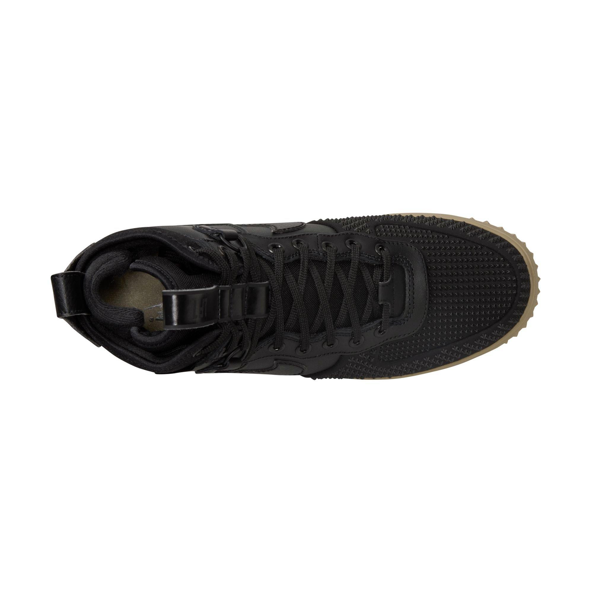 Nike Lunar Force 1 "Black/Neutral Olive" Men's Duckboot - BLACK Thumbnail View 8