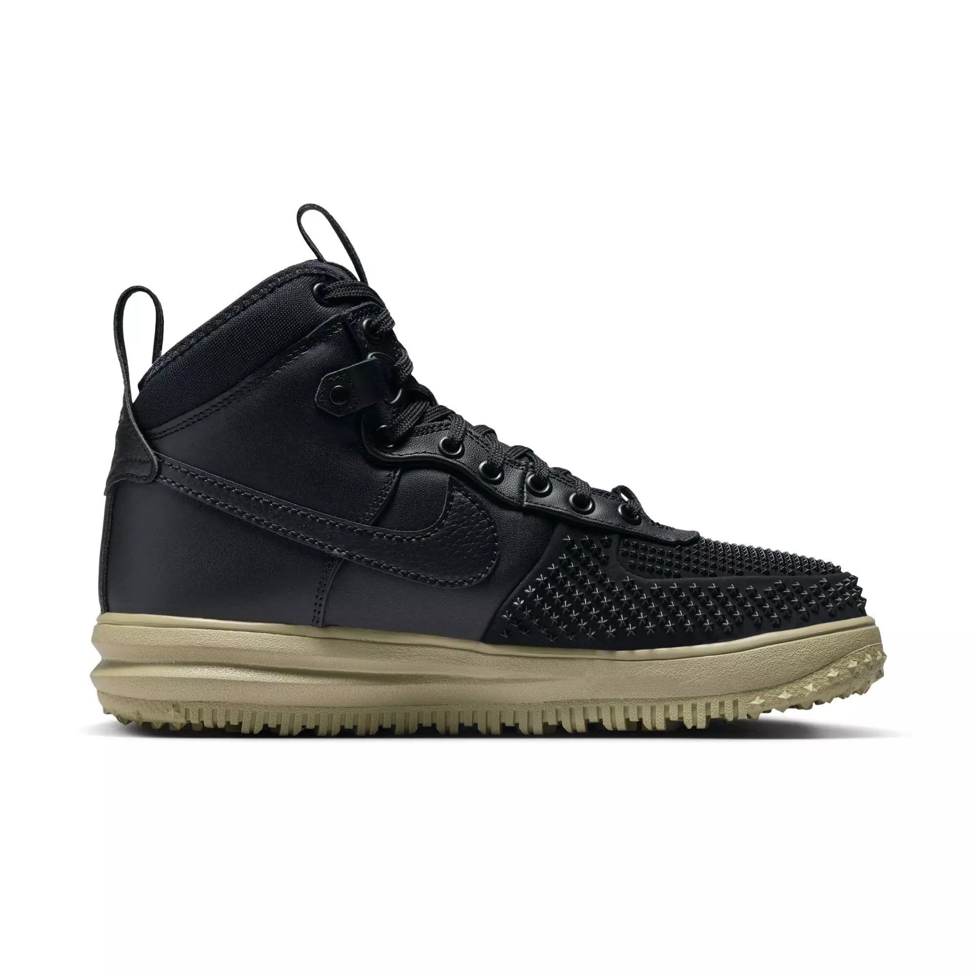Nike Lunar Force 1 "Black/Neutral Olive" Men's Duckboot - BLACK