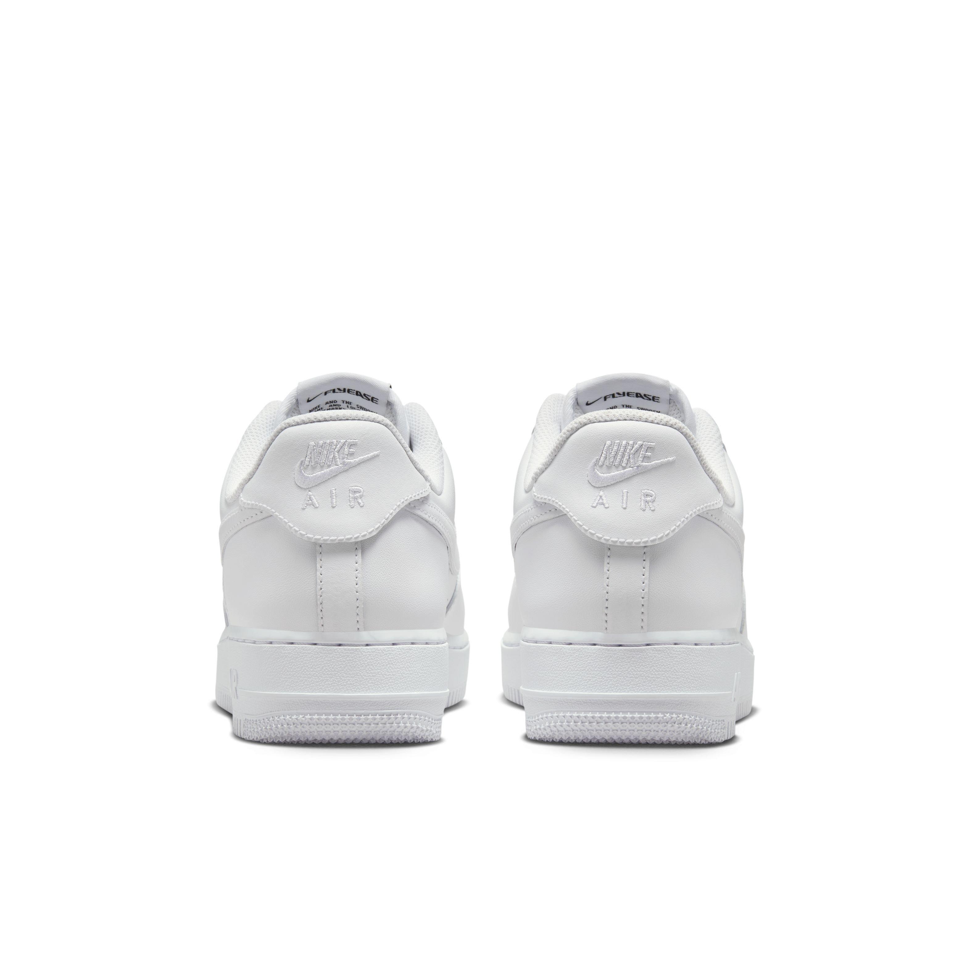 Nike Air Force 1 '07 FlyEase "White" Men's Shoe - WHITE Thumbnail View 5