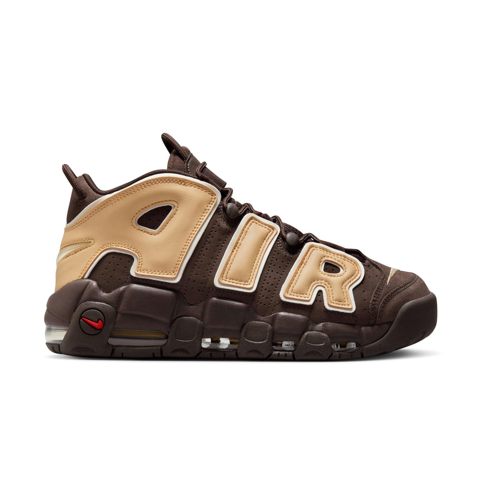 Custom Nike Air More Uptempo White Brown For Sale – Sneaker Hello