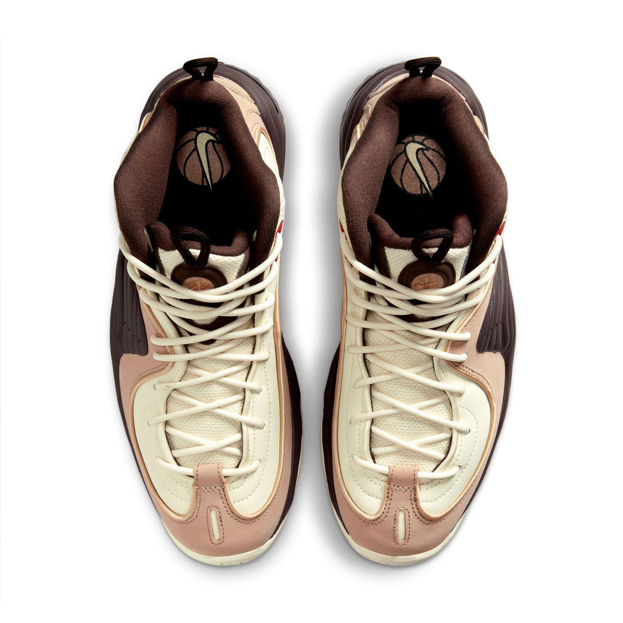 Nike Air Penny 2 "Coconut Milk/Baroque Brown/Hemp/Sesame" Men's Shoe - BROWN Thumbnail View 7