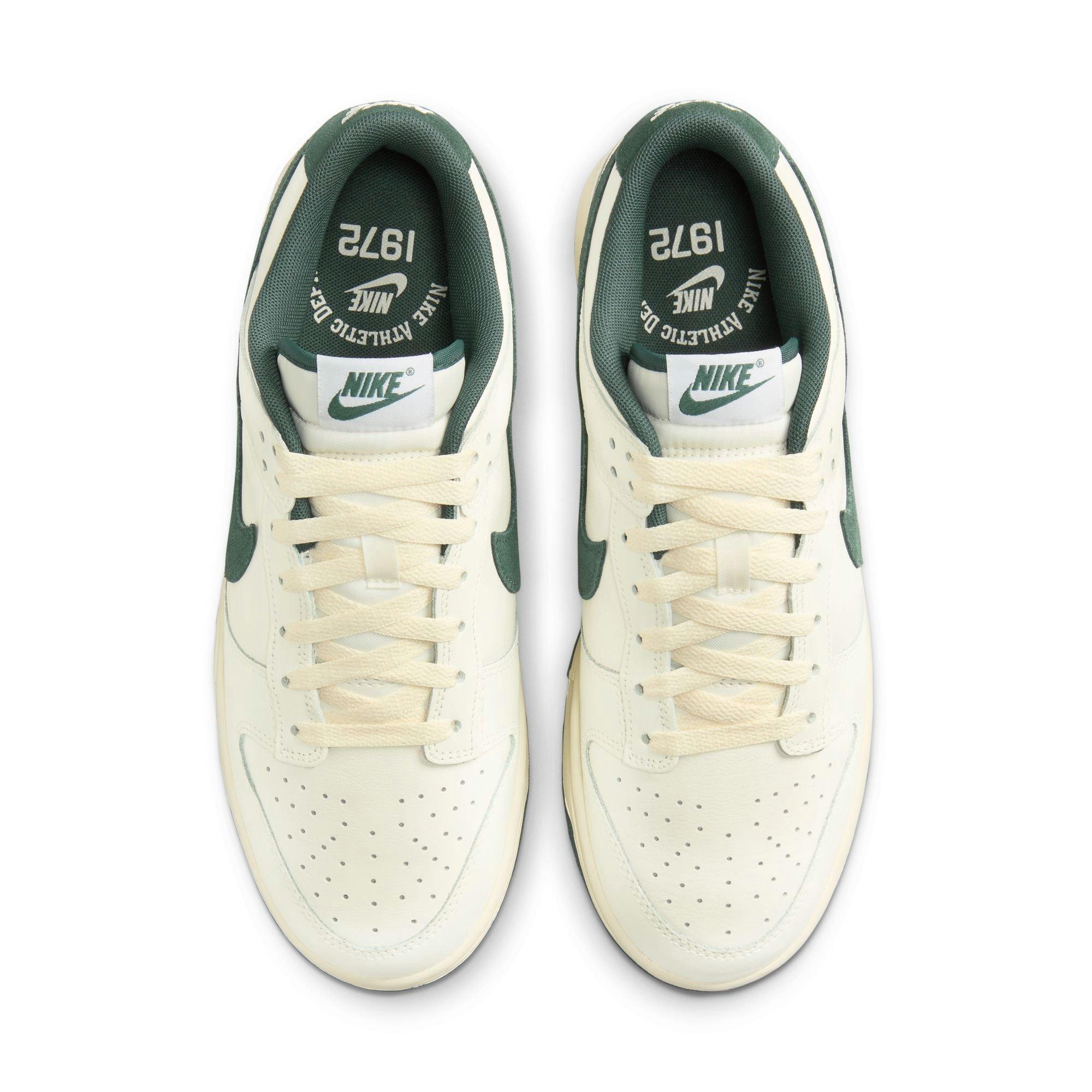 Nike Dunk Low "Athletic Department Deep Jungle" Men's Shoe - SAIL/DEEP JUNGLE/COCONUT MILK Thumbnail View 9