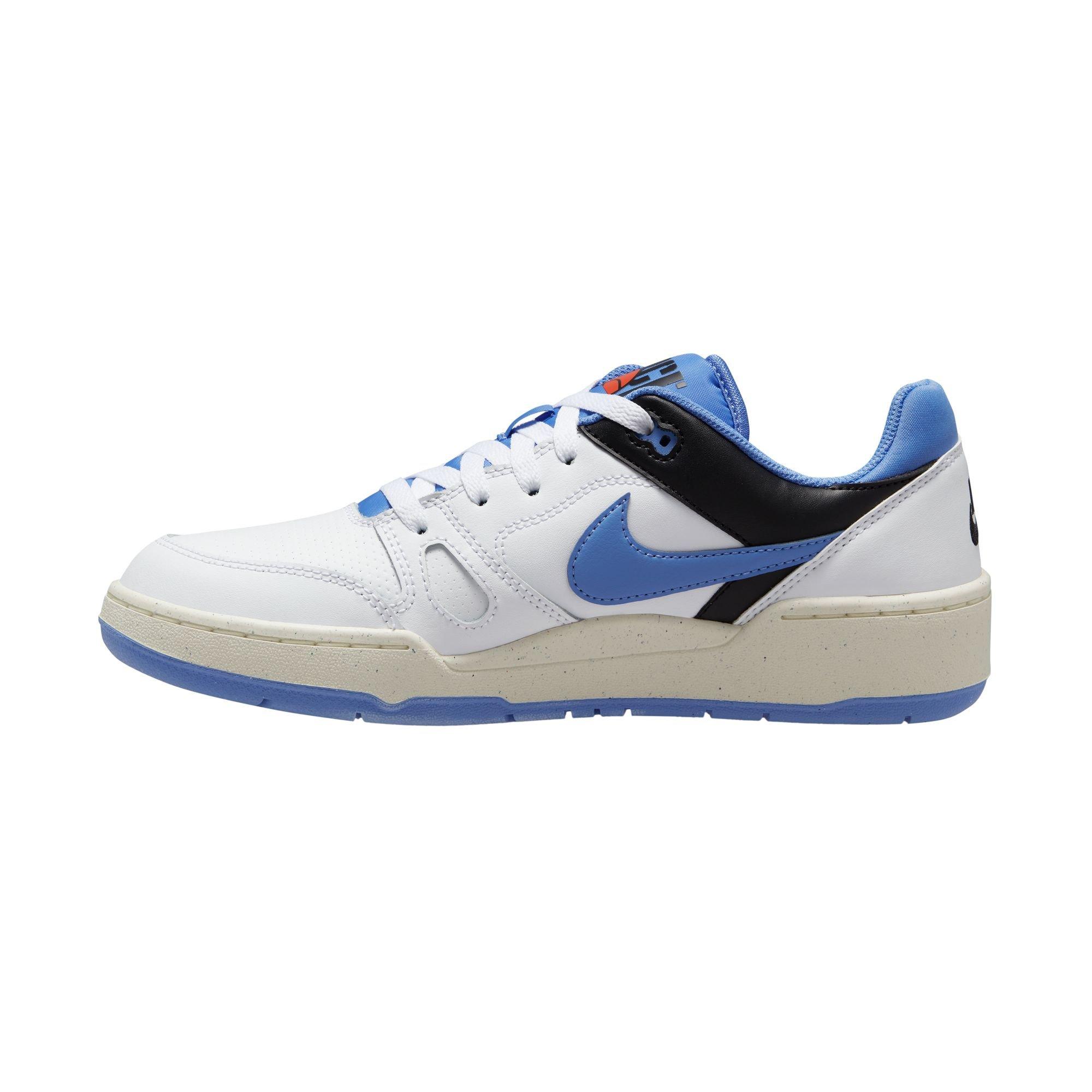 Nike Full Force Low "White/Polar/Black/Sail" Men's Shoe - WHITE/BLUE Thumbnail View 4