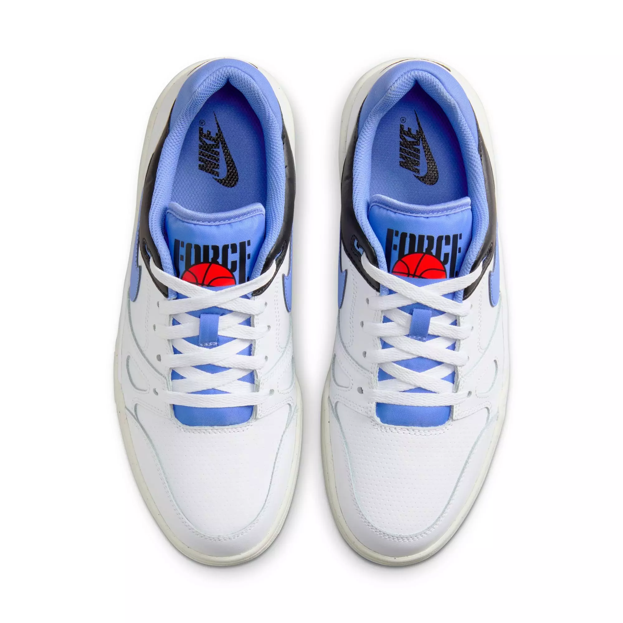 Nike Full Force Low "White/Polar/Black/Sail" Men's Shoe - WHITE/BLUE
