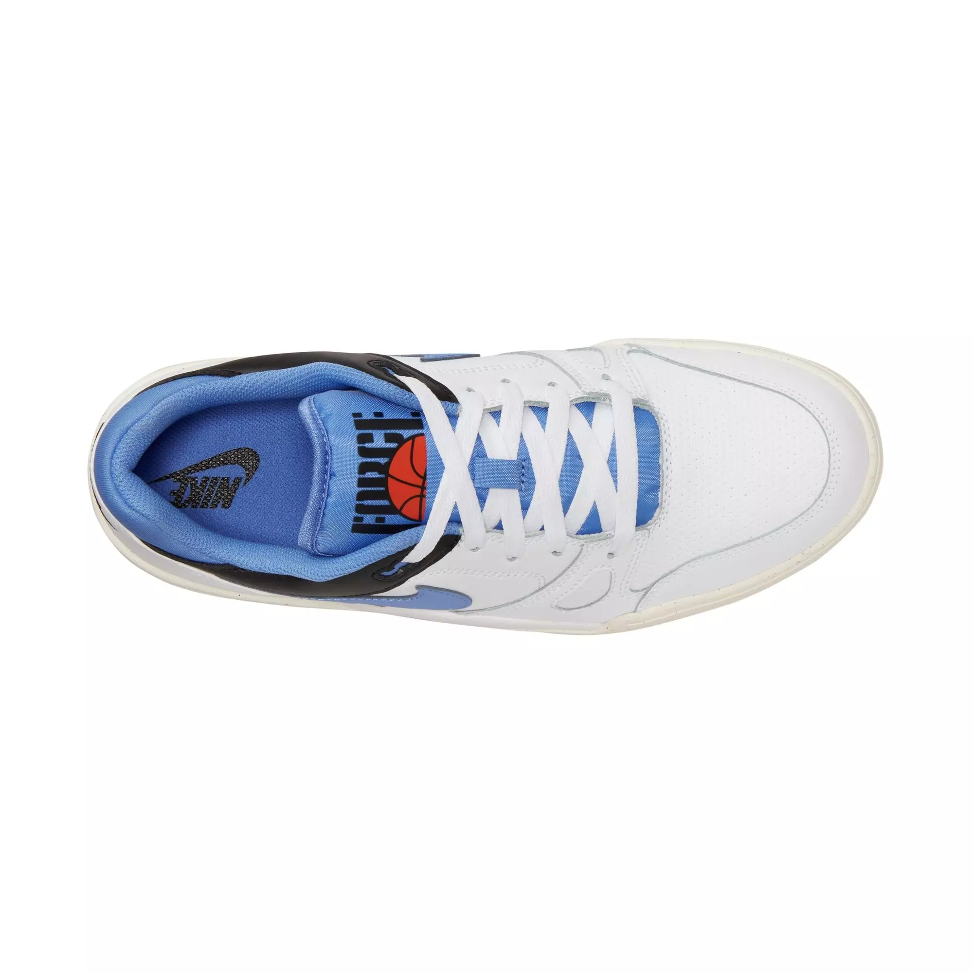 Nike Full Force Low "White/Polar/Black/Sail" Men's Shoe - WHITE/BLUE