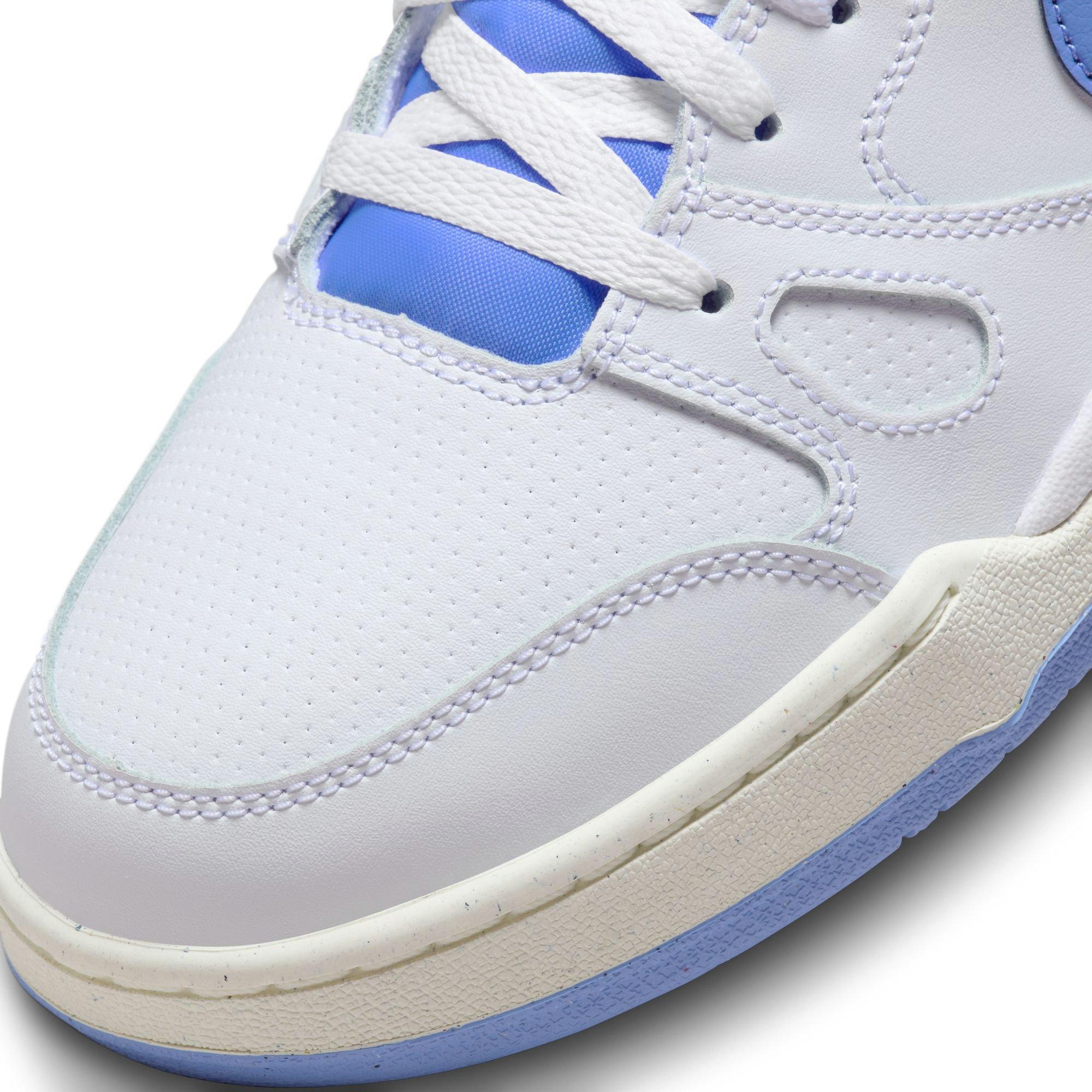Nike Full Force Low "White/Polar/Black/Sail" Men's Shoe - WHITE/BLUE Thumbnail View 10