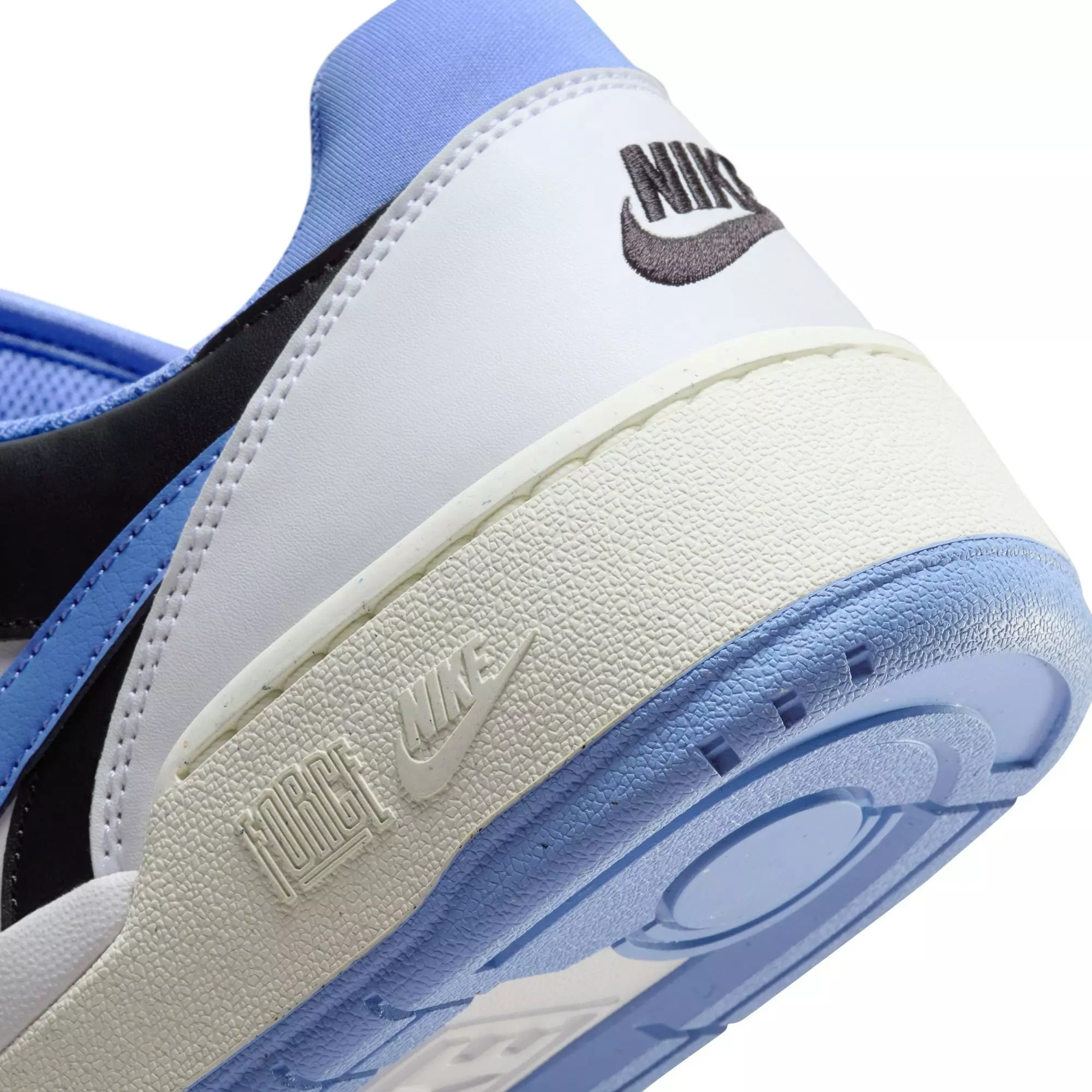Nike Full Force Low "White/Polar/Black/Sail" Men's Shoe - WHITE/BLUE
