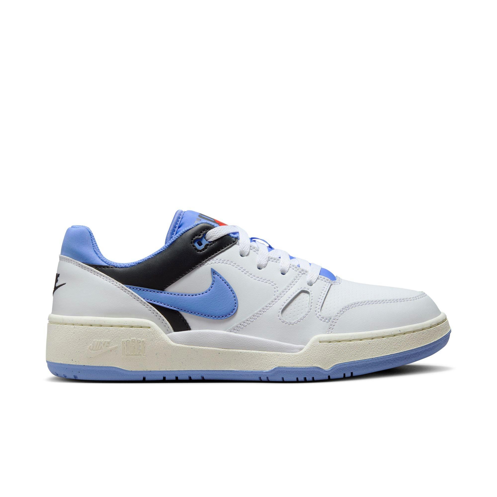 Nike Full Force Low "White/Polar/Black/Sail" Men's Shoe - WHITE/BLUE Thumbnail View 1