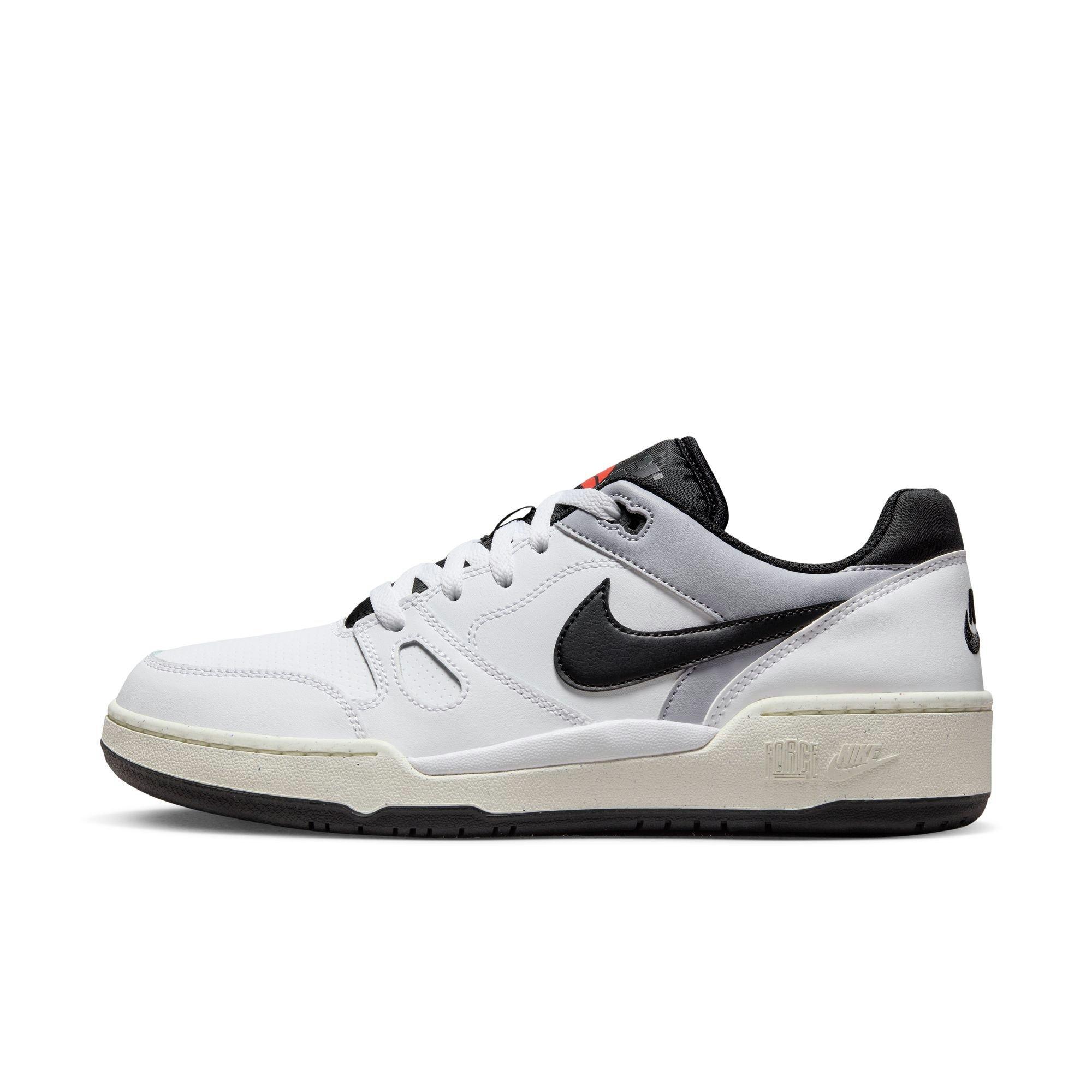 Nike Full Force Low "White/Black/Pewter/Sail" Men's Shoe - WHITE/GREY/BLACK Thumbnail View 3