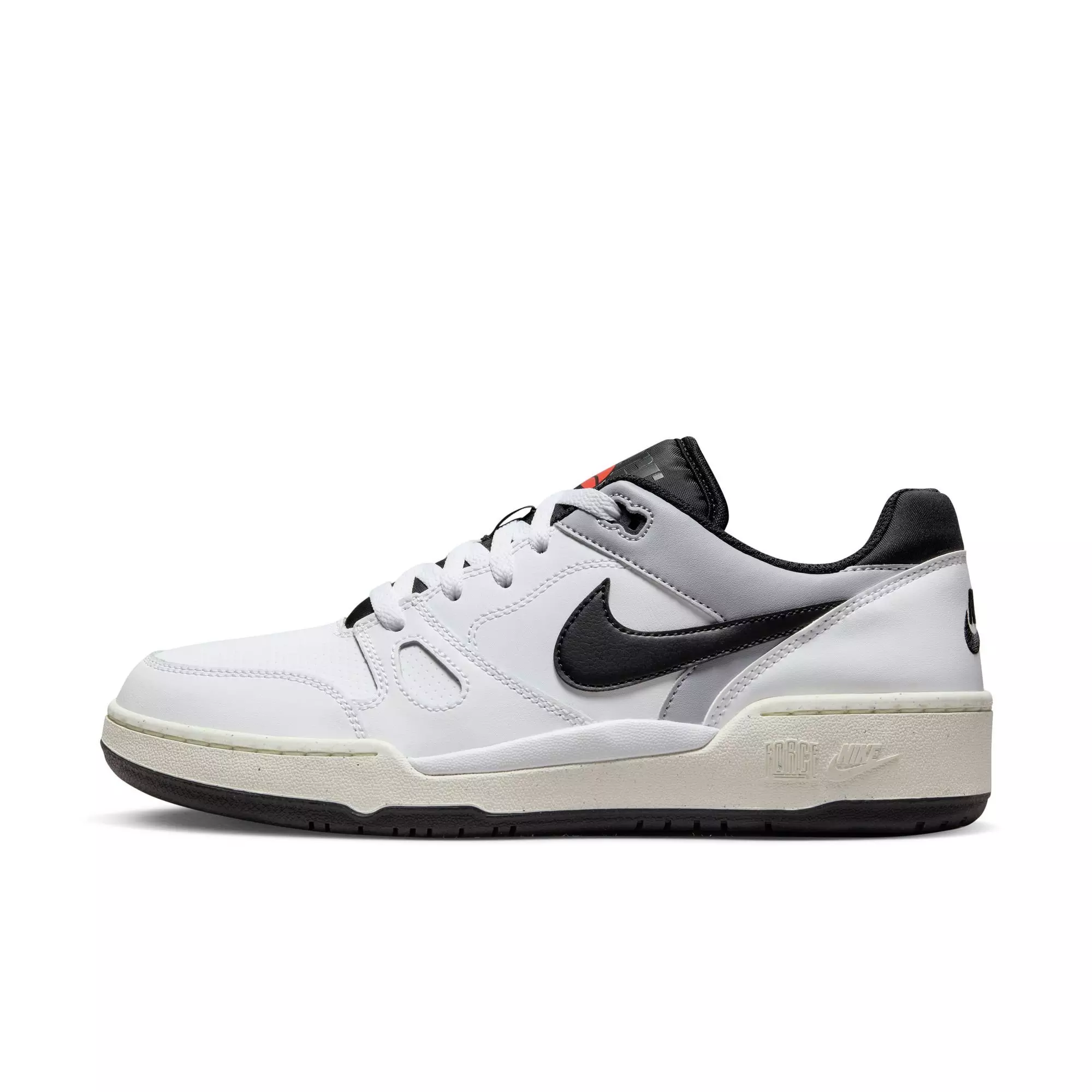 Nike Full Force Low "White/Black/Pewter/Sail" Men's Shoe - WHITE/GREY/BLACK