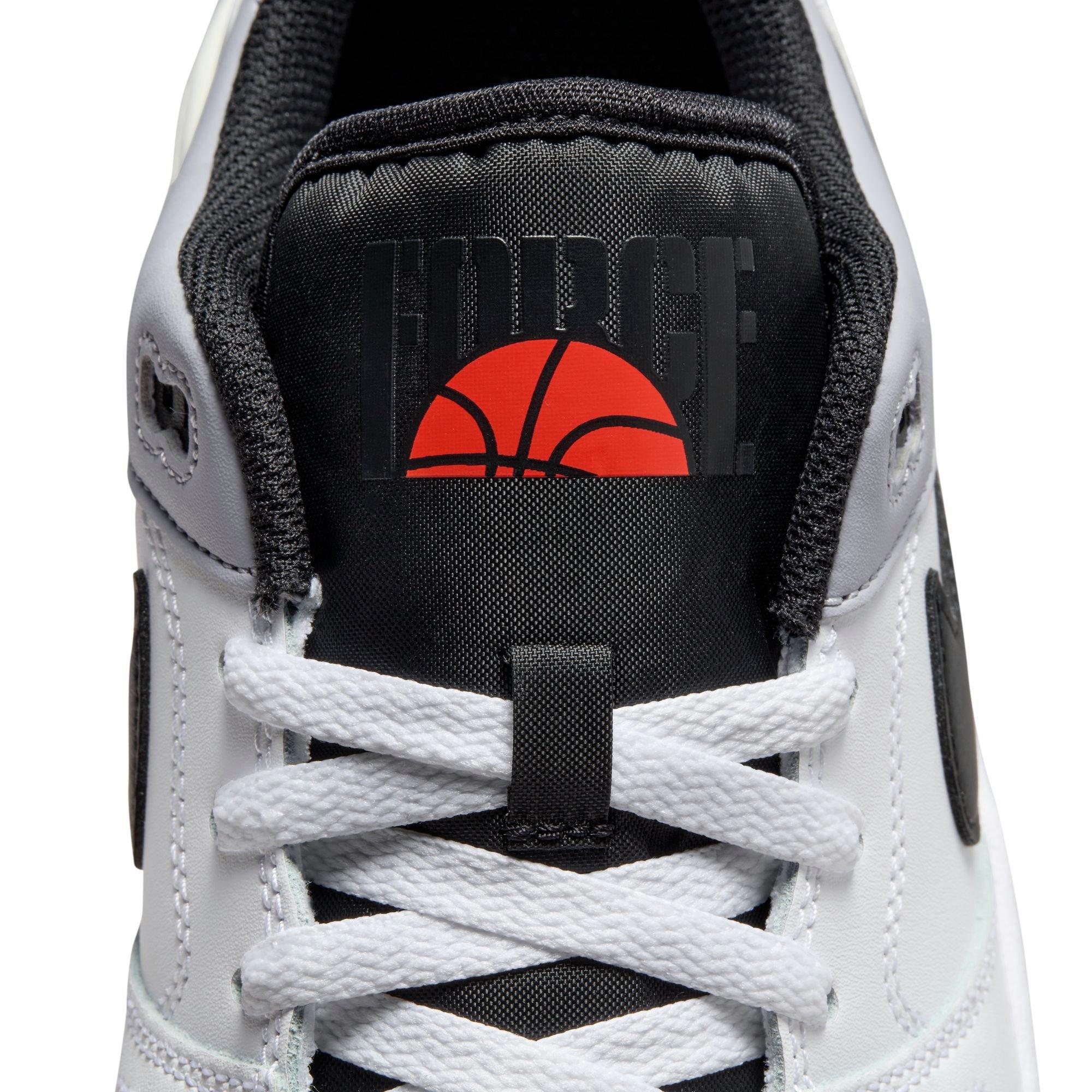 Nike Full Force Low "White/Black/Pewter/Sail" Men's Shoe - WHITE/GREY/BLACK Thumbnail View 12