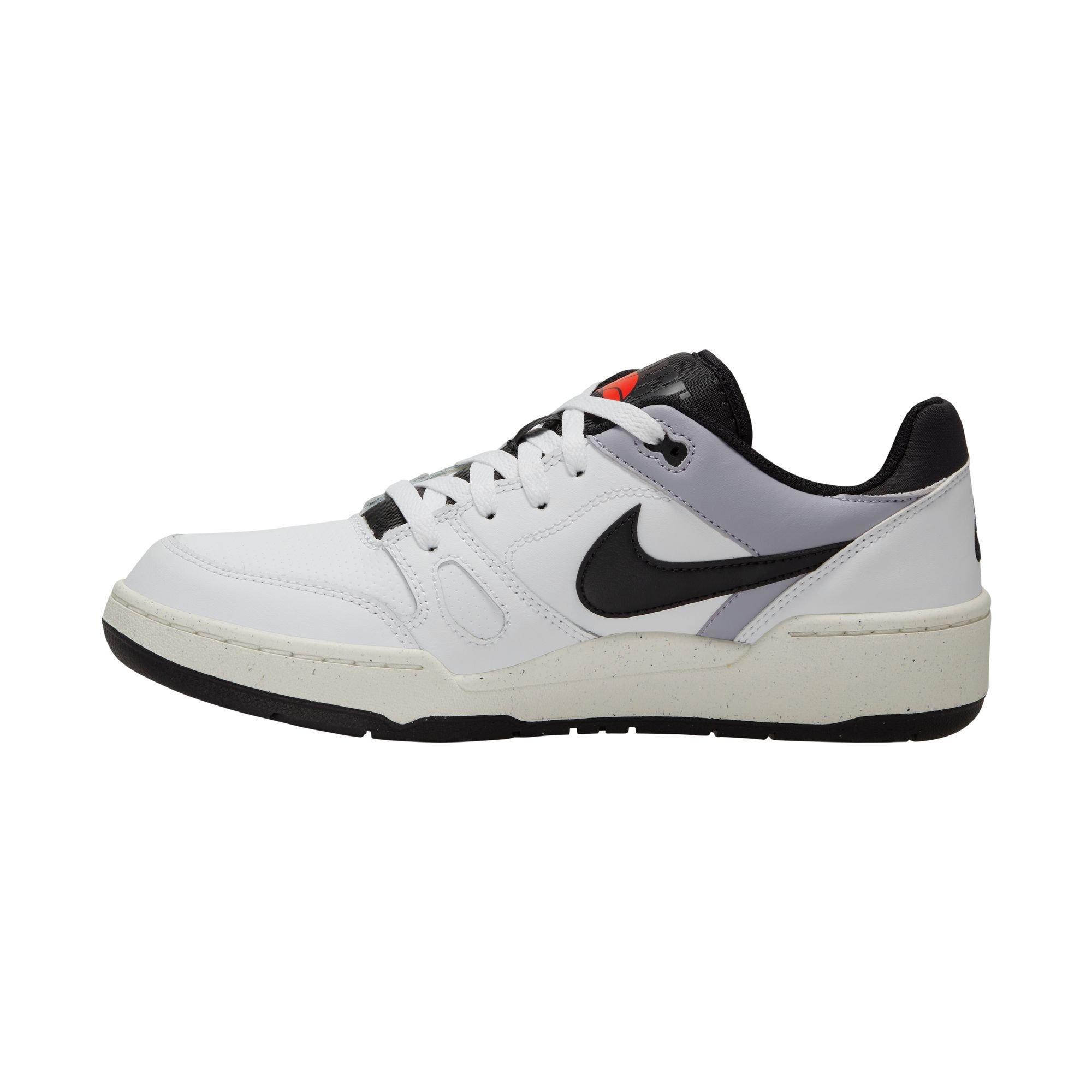 Nike Full Force Low "White/Black/Pewter/Sail" Men's Shoe - WHITE/GREY/BLACK Thumbnail View 4