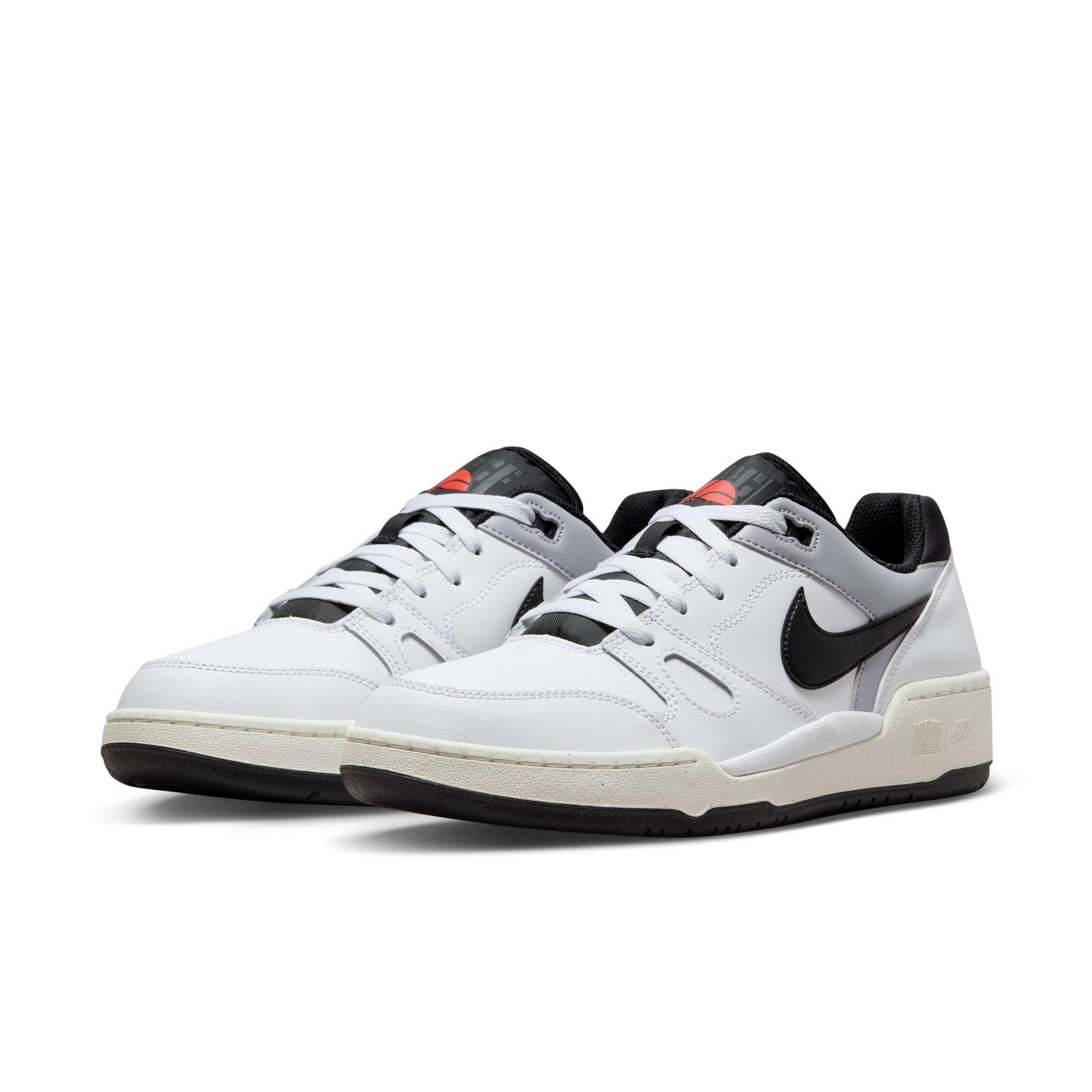 Nike Full Force Low "White/Black/Pewter/Sail" Men's Shoe - WHITE/GREY/BLACK Thumbnail View 5