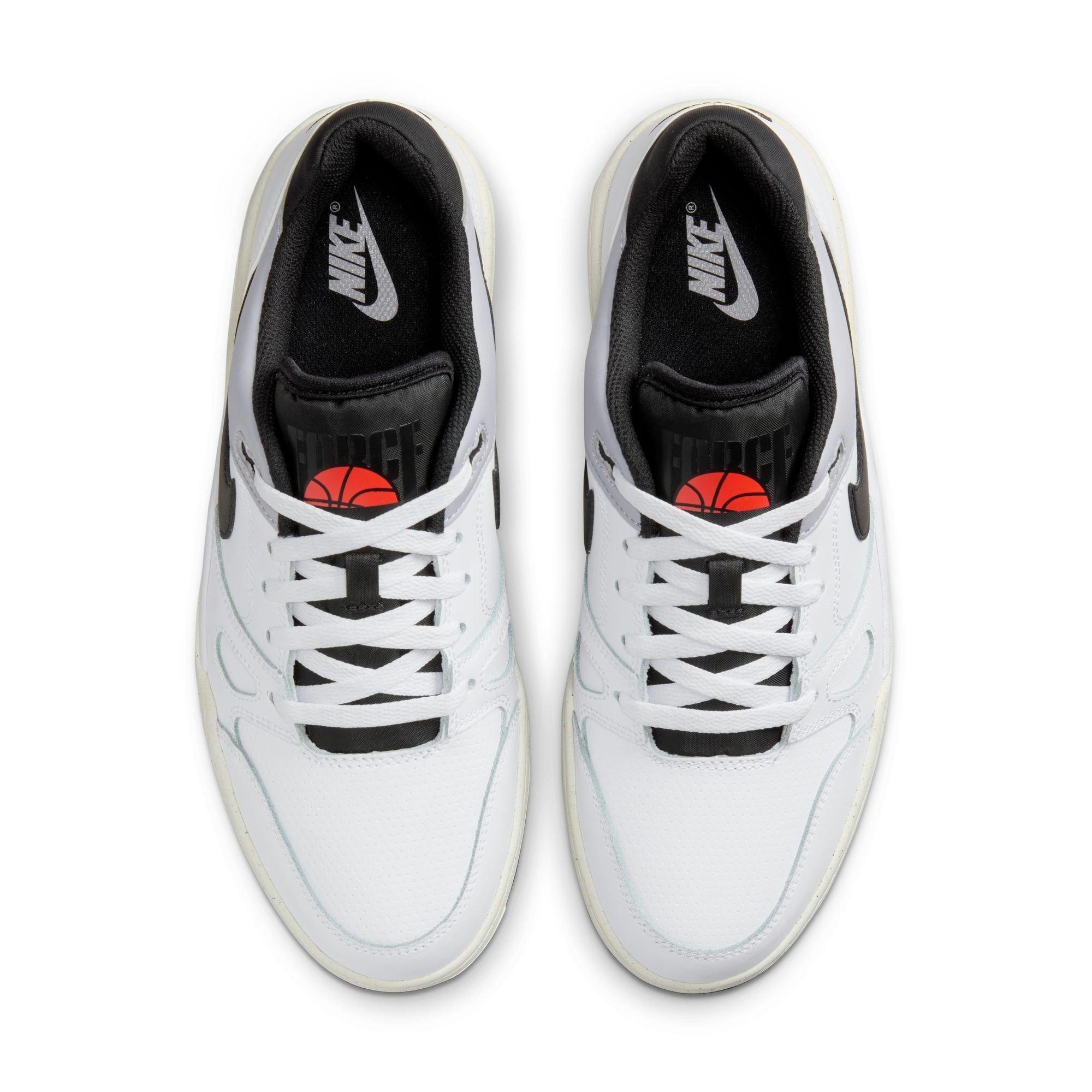 Nike Full Force Low "White/Black/Pewter/Sail" Men's Shoe - WHITE/GREY/BLACK Thumbnail View 7