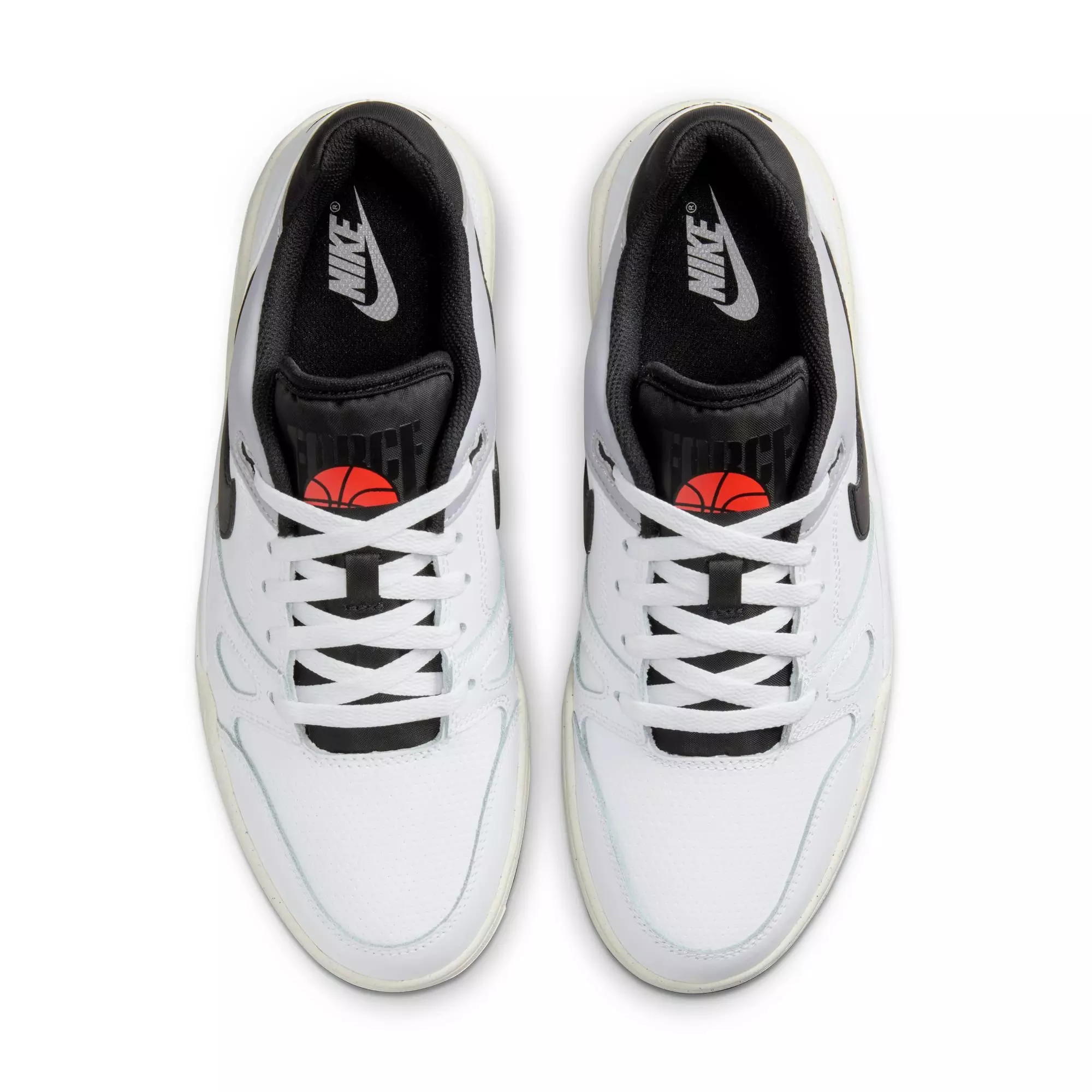 Nike Full Force Low "White/Black/Pewter/Sail" Men's Shoe - WHITE/GREY/BLACK