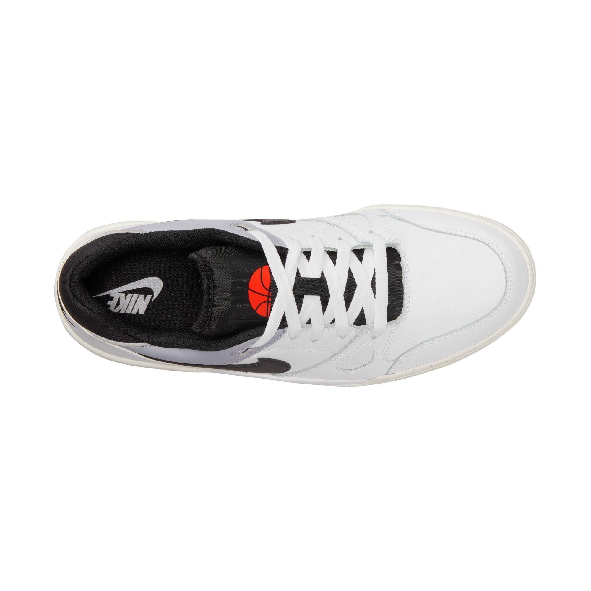 Nike Full Force Low "White/Black/Pewter/Sail" Men's Shoe - WHITE/GREY/BLACK Thumbnail View 8