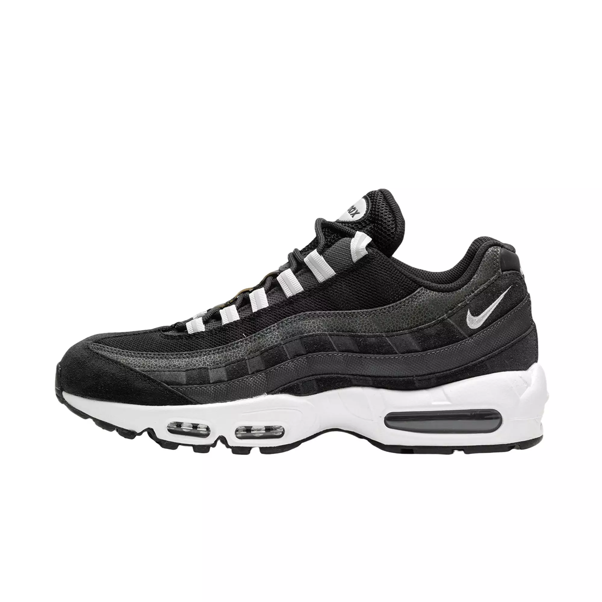 Nike Air Max 95 "Black/Anthracite/White/Pure Platinum" Men's Shoe - BLACK/SILVER
