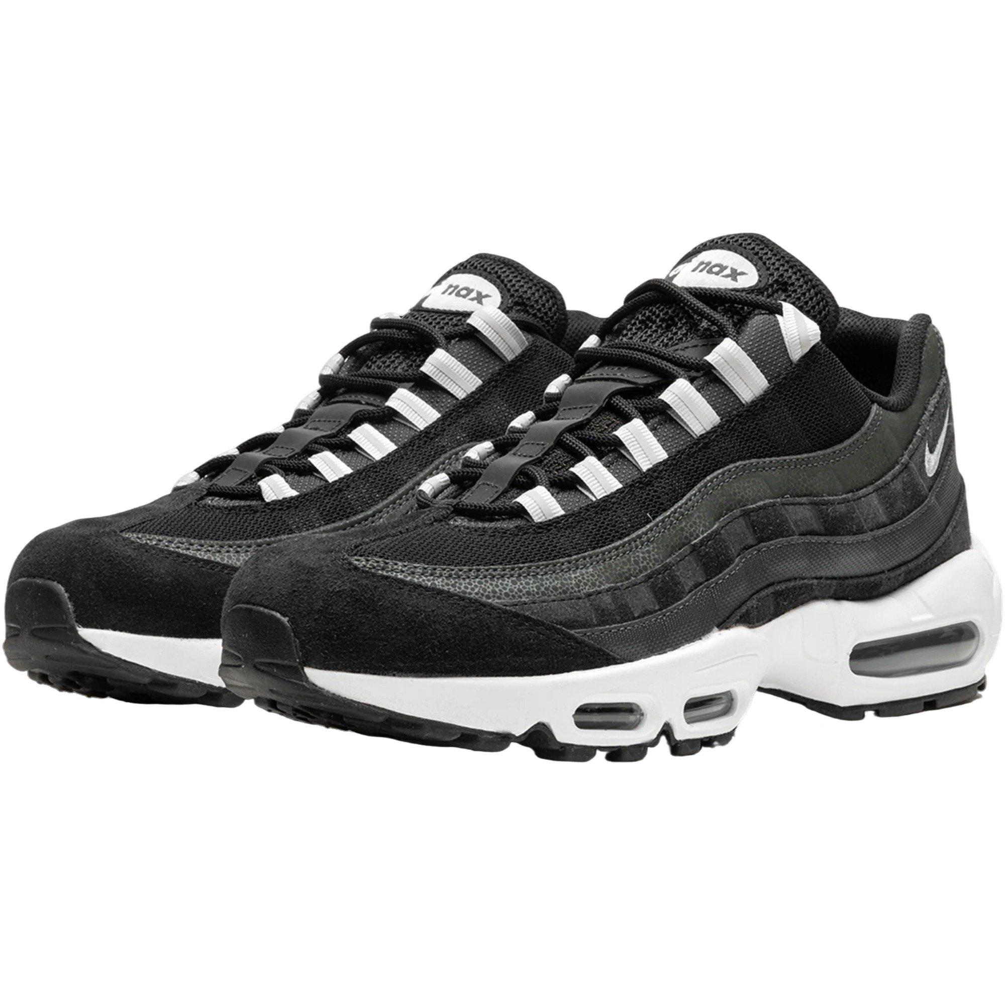 Nike Air Max 95 "Black/Anthracite/White/Pure Platinum" Men's Shoe - BLACK/SILVER Thumbnail View 3