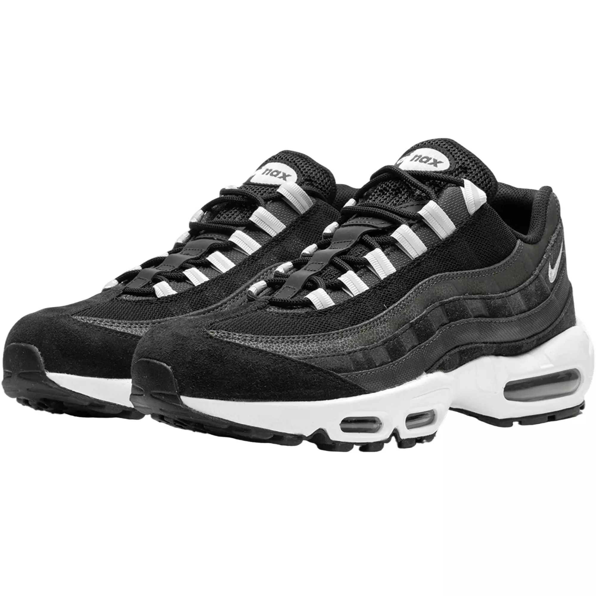 Nike Air Max 95 "Black/Anthracite/White/Pure Platinum" Men's Shoe - BLACK/SILVER
