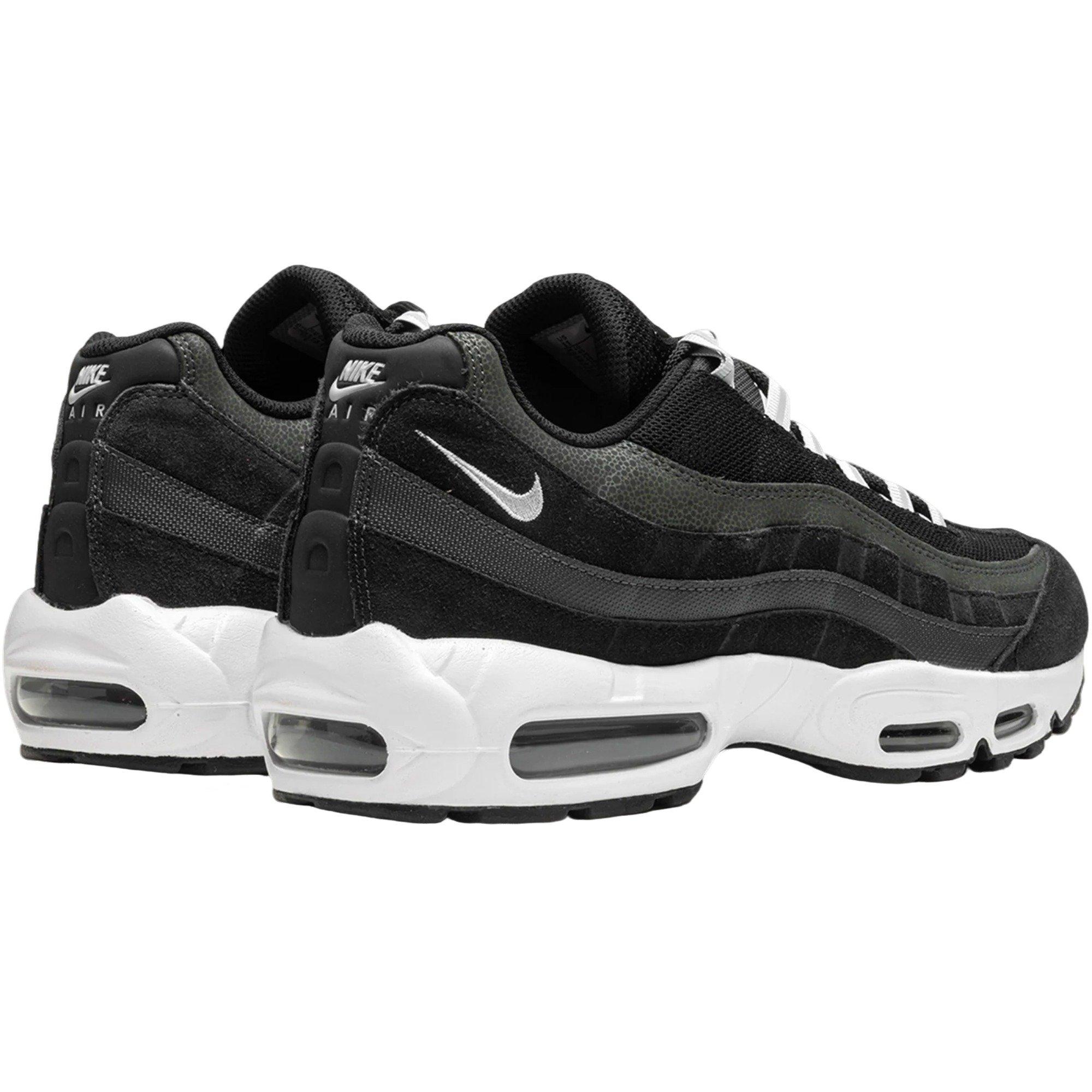 Nike Air Max 95 "Black/Anthracite/White/Pure Platinum" Men's Shoe - BLACK/SILVER Thumbnail View 4