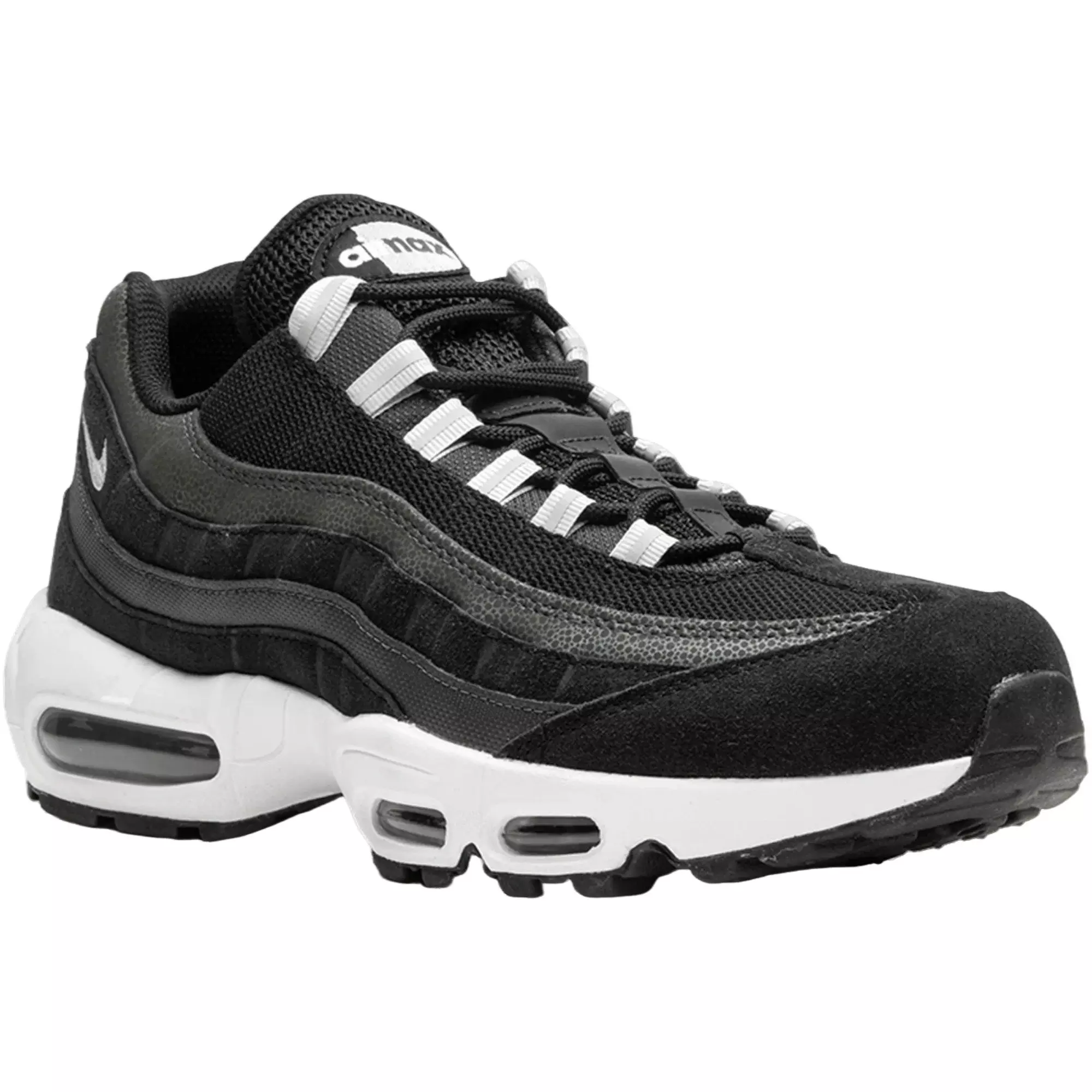 Nike Air Max 95 "Black/Anthracite/White/Pure Platinum" Men's Shoe - BLACK/SILVER