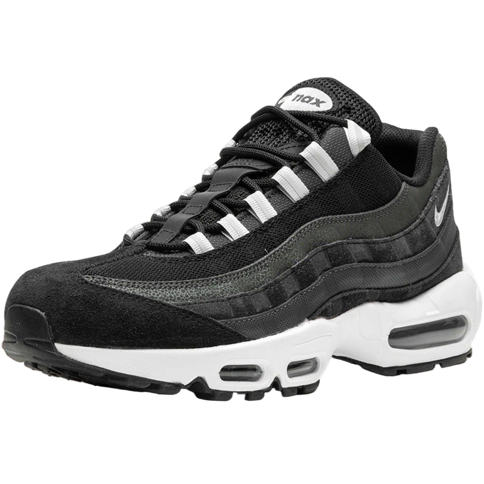 Nike Air Max 95 "Black/Anthracite/White/Pure Platinum" Men's Shoe - BLACK/SILVER Thumbnail View 6