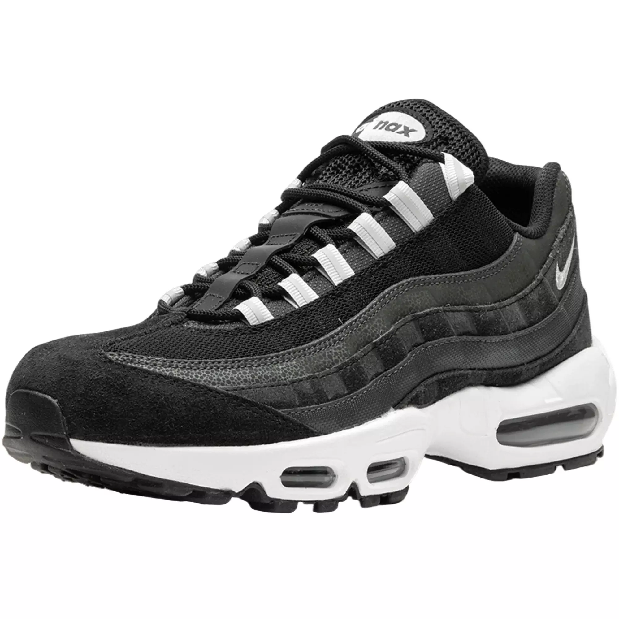 Nike Air Max 95 "Black/Anthracite/White/Pure Platinum" Men's Shoe - BLACK/SILVER