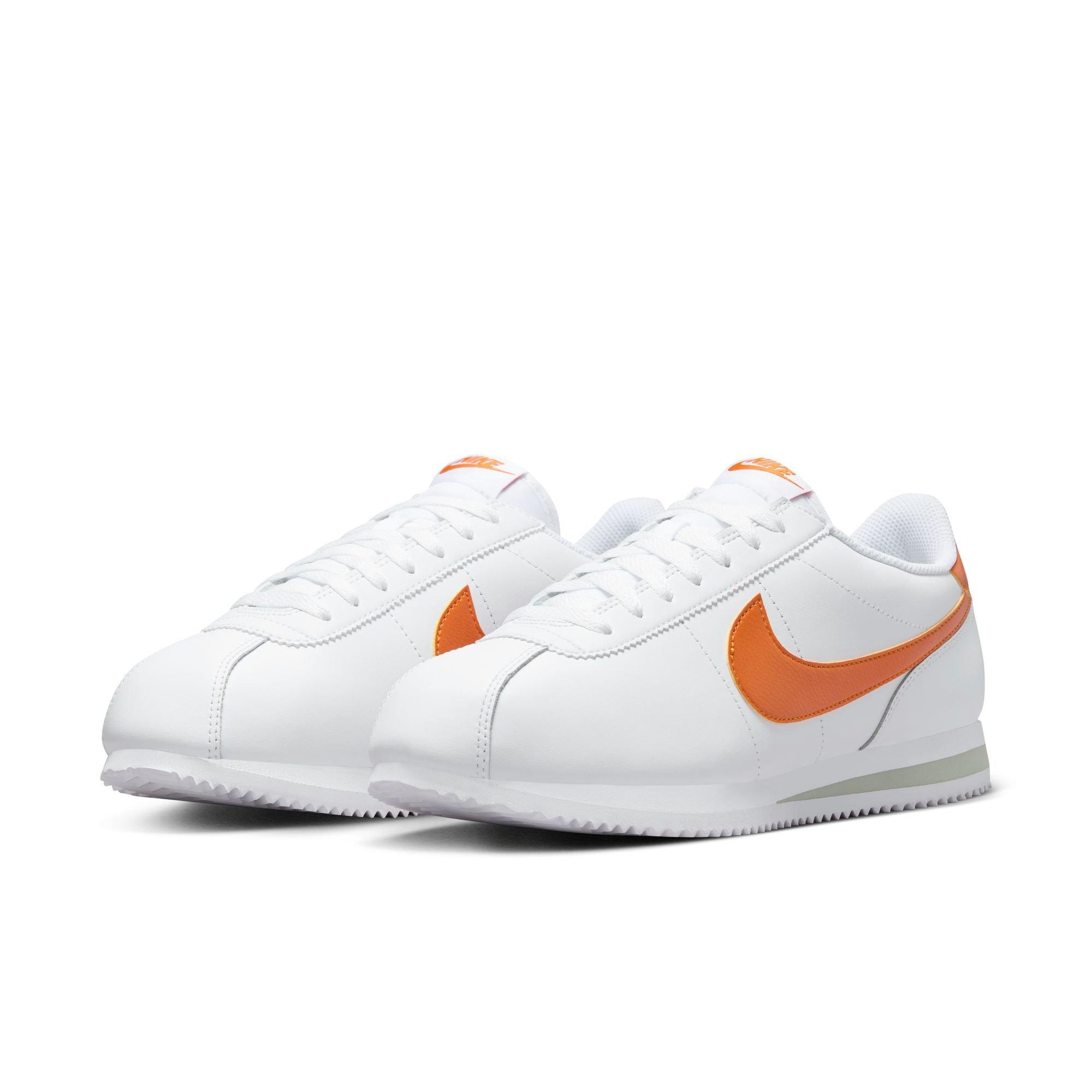 Nike Cortez "White/Campfire Orange/Jade Horizon" Men's Shoe - WHITE/ORANGE Thumbnail View 5