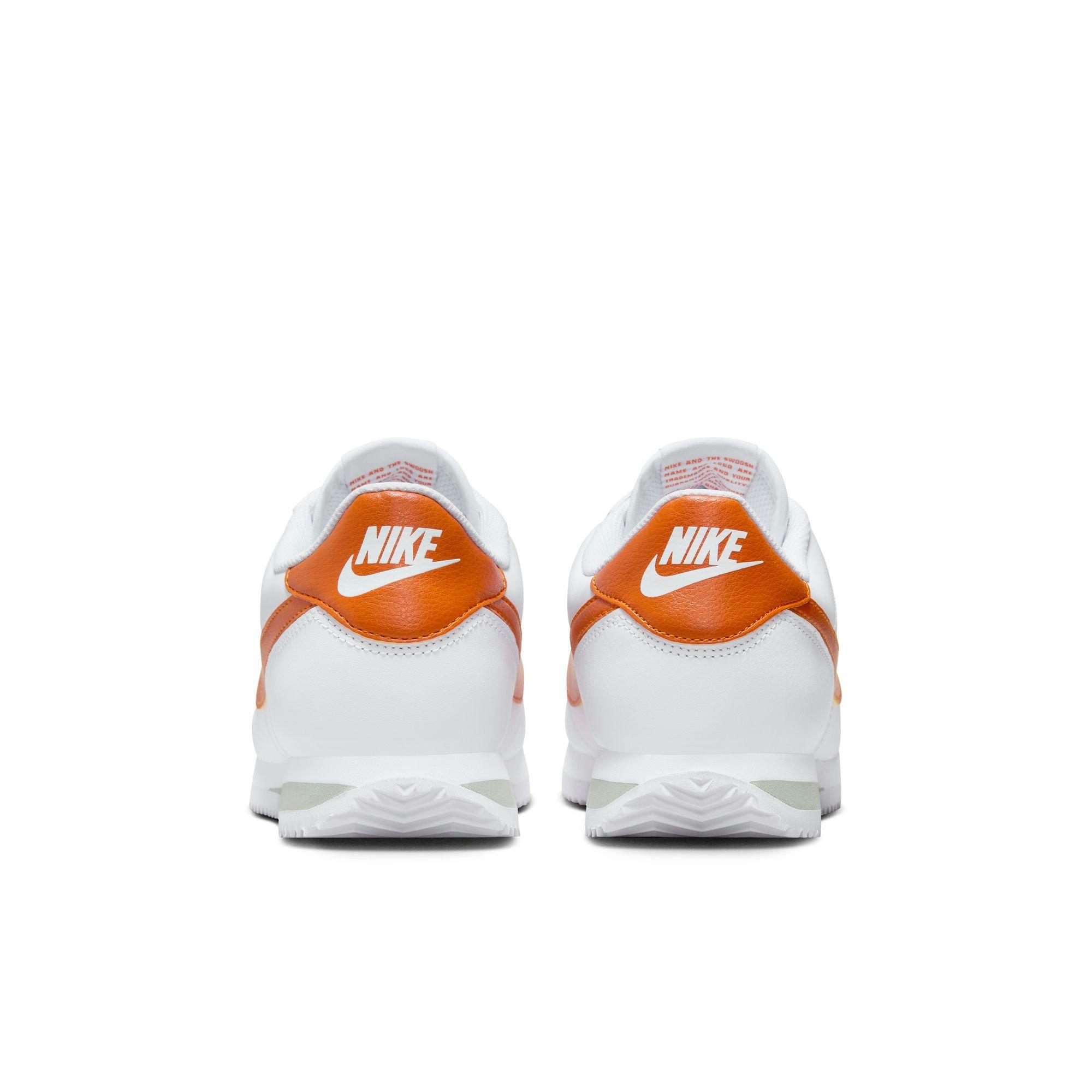 Nike cortez clearance orange and white